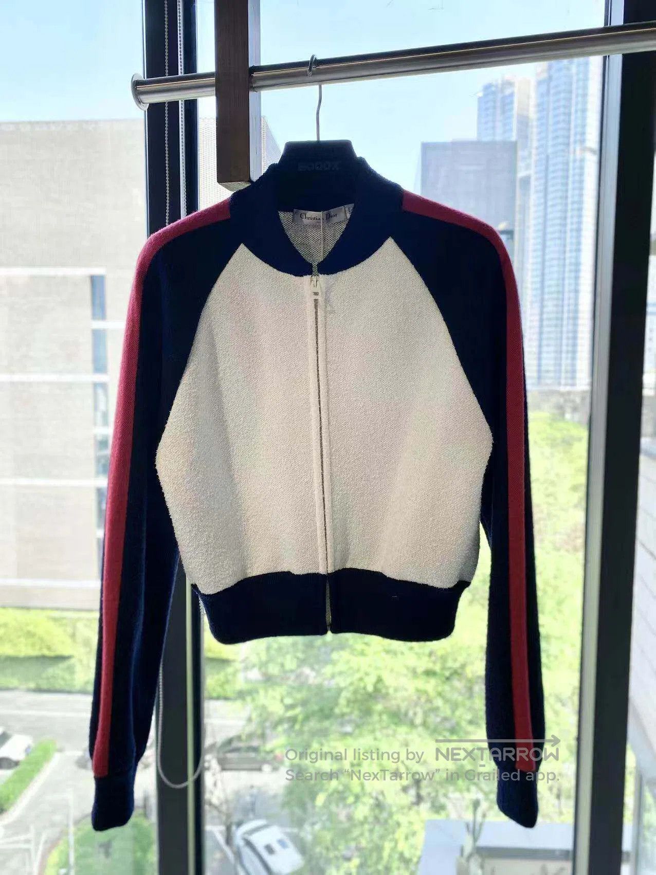 Dior Dior Color-blocked love letter intarsia wool stand-up coll Size XXS / US 00 / IT 34 - 2 Thumbnail