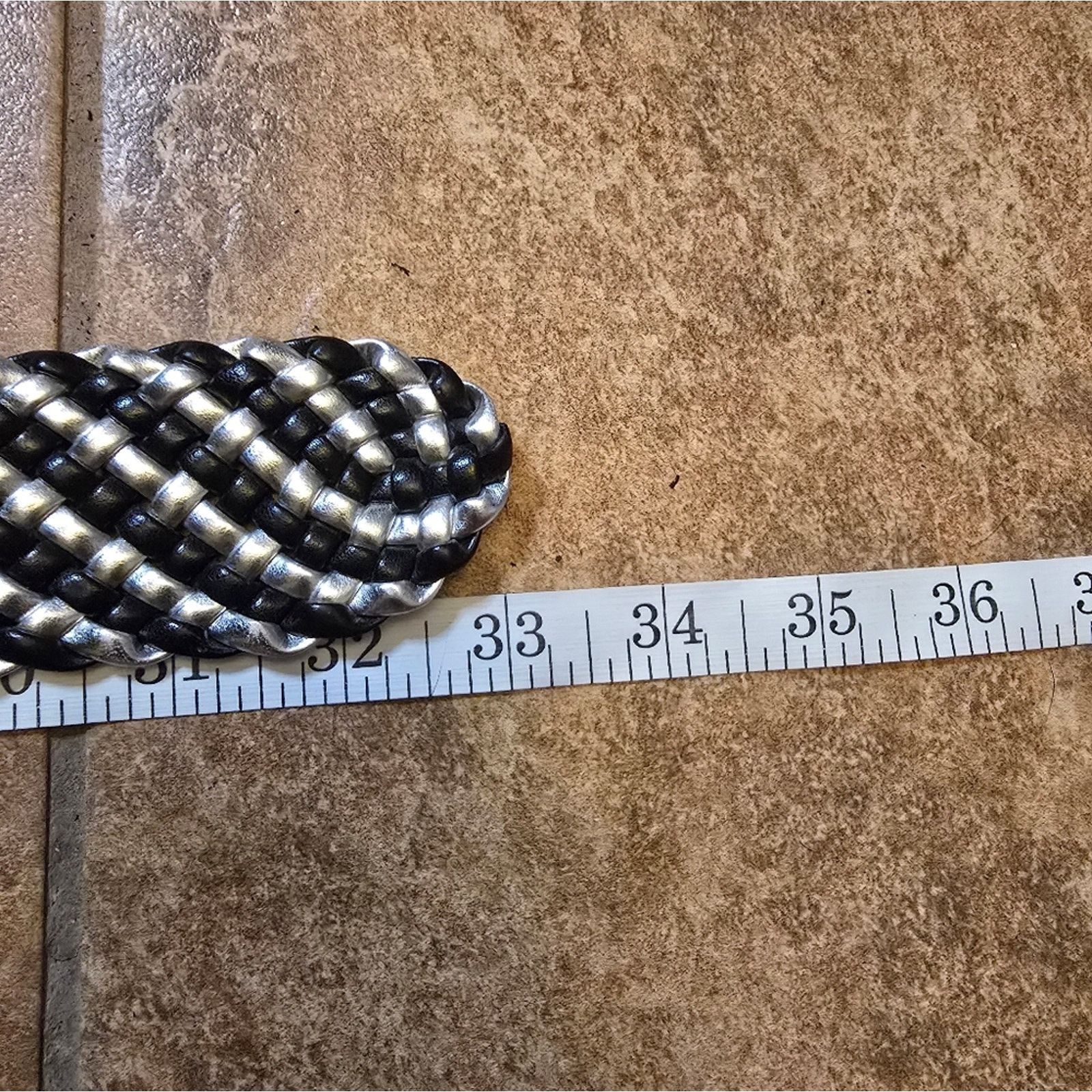 Other Black Metallic Braided | KENNETH COLE | 33 Belt Size ONE SIZE - 3 Thumbnail