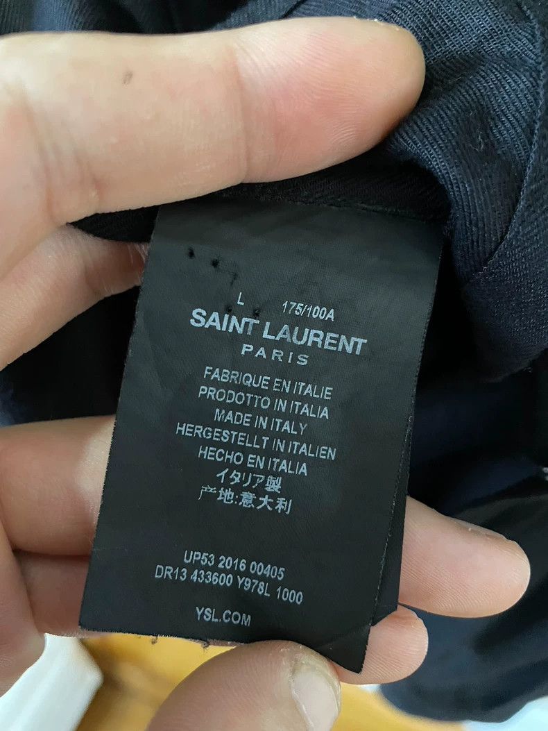 Saint Laurent Paris Saint Laurent Paris Black silk shirt-2505 Size US L / EU 52-54 / 3 - 5 Thumbnail