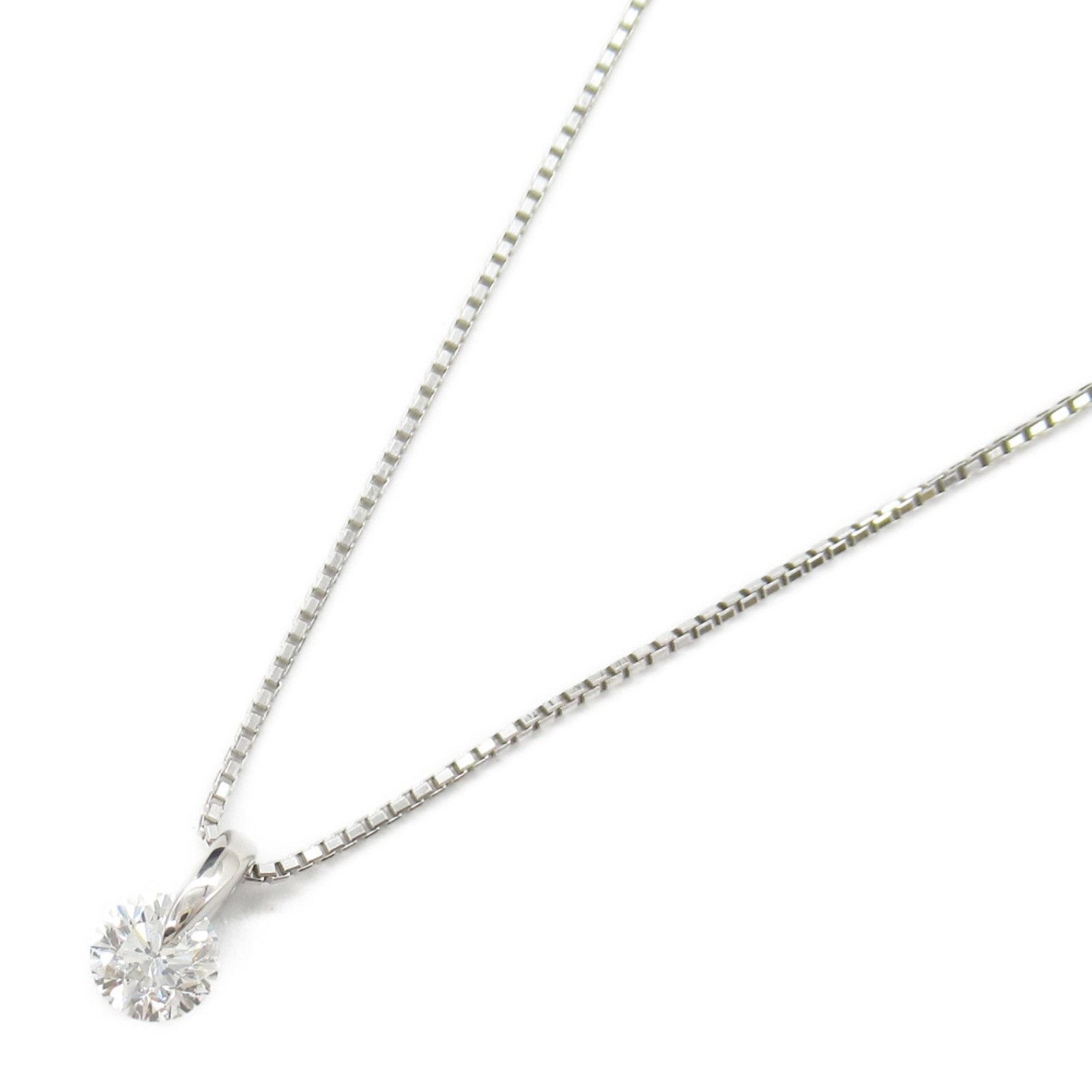 Luxuness Jewelry Diamond Necklace Pt900 Platinum Necklace Metal Necklace in Silver, Women's