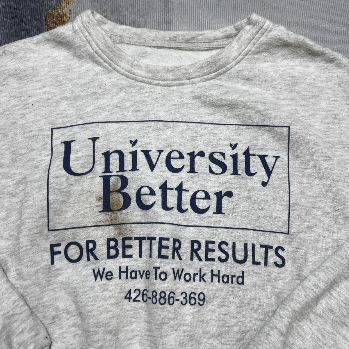 Vintage University Dark Humor Crop Tops Sweatshirt Size M / US 6-8 / IT 42-44 - 3 Thumbnail