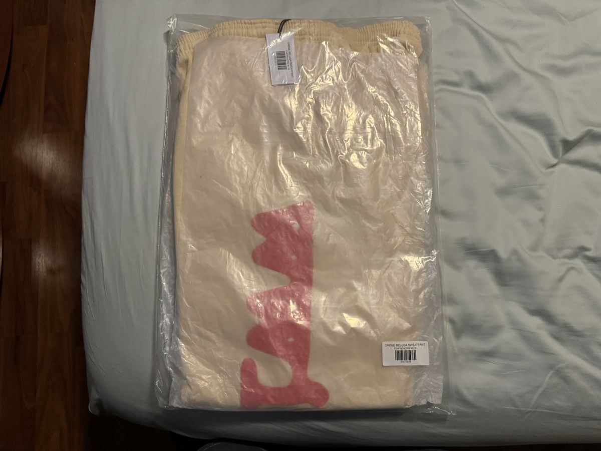 Sp5der Sp5der Beluga Cream Sweatpants Size Medium Size US 32 / EU 48 - 14 Thumbnail