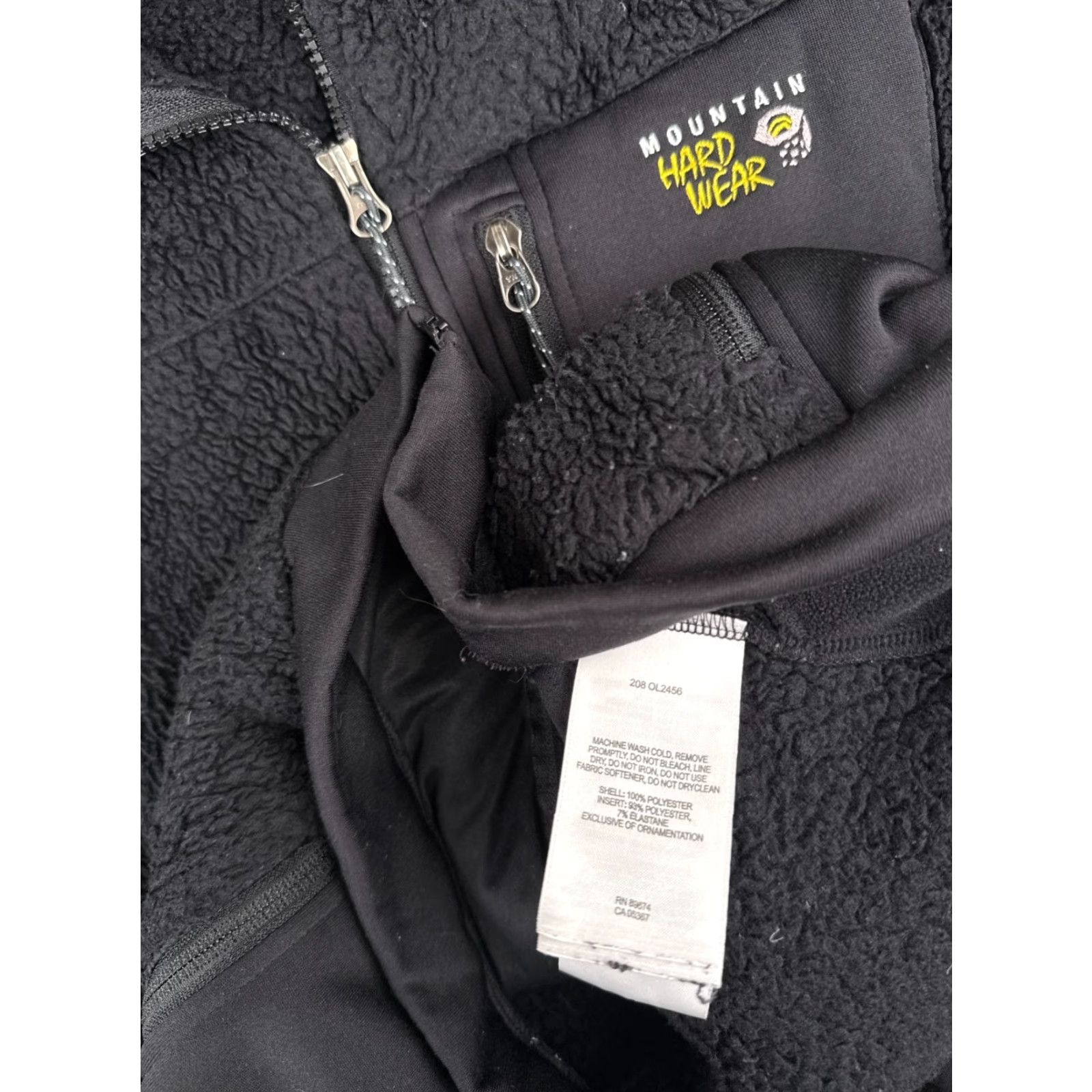 Mountain Hardwear Mountain Hardwear Jacket Womens Medium Black Full Zip Deep Pile Fleece Polyester Size M / US 6-8 / IT 42-44 - 7 Thumbnail
