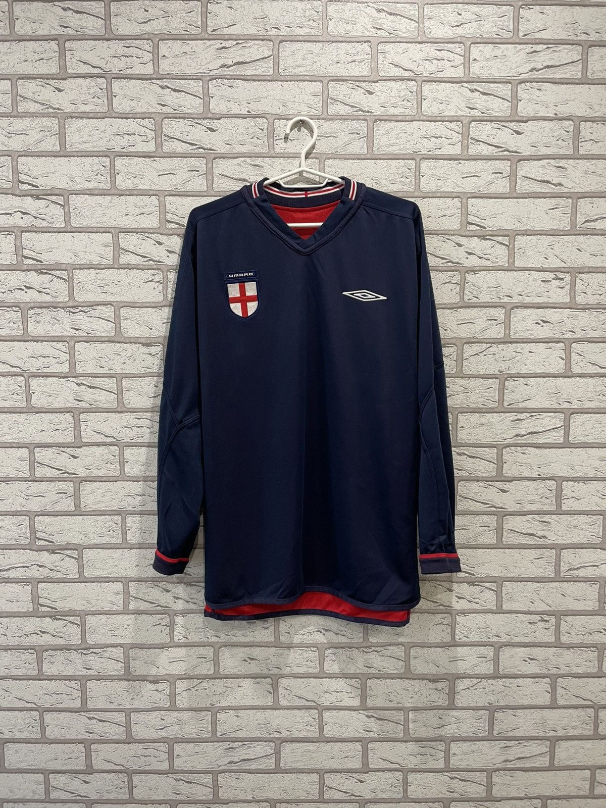 Reversible 2003 England Football Shirt England 2002 2003 2004