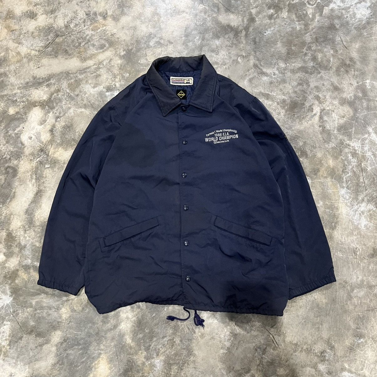 Honda Vintage 80s Honda Racing Team World Champion F.I.A Jacket Size US L / EU 52-54 / 3 - 2 Thumbnail