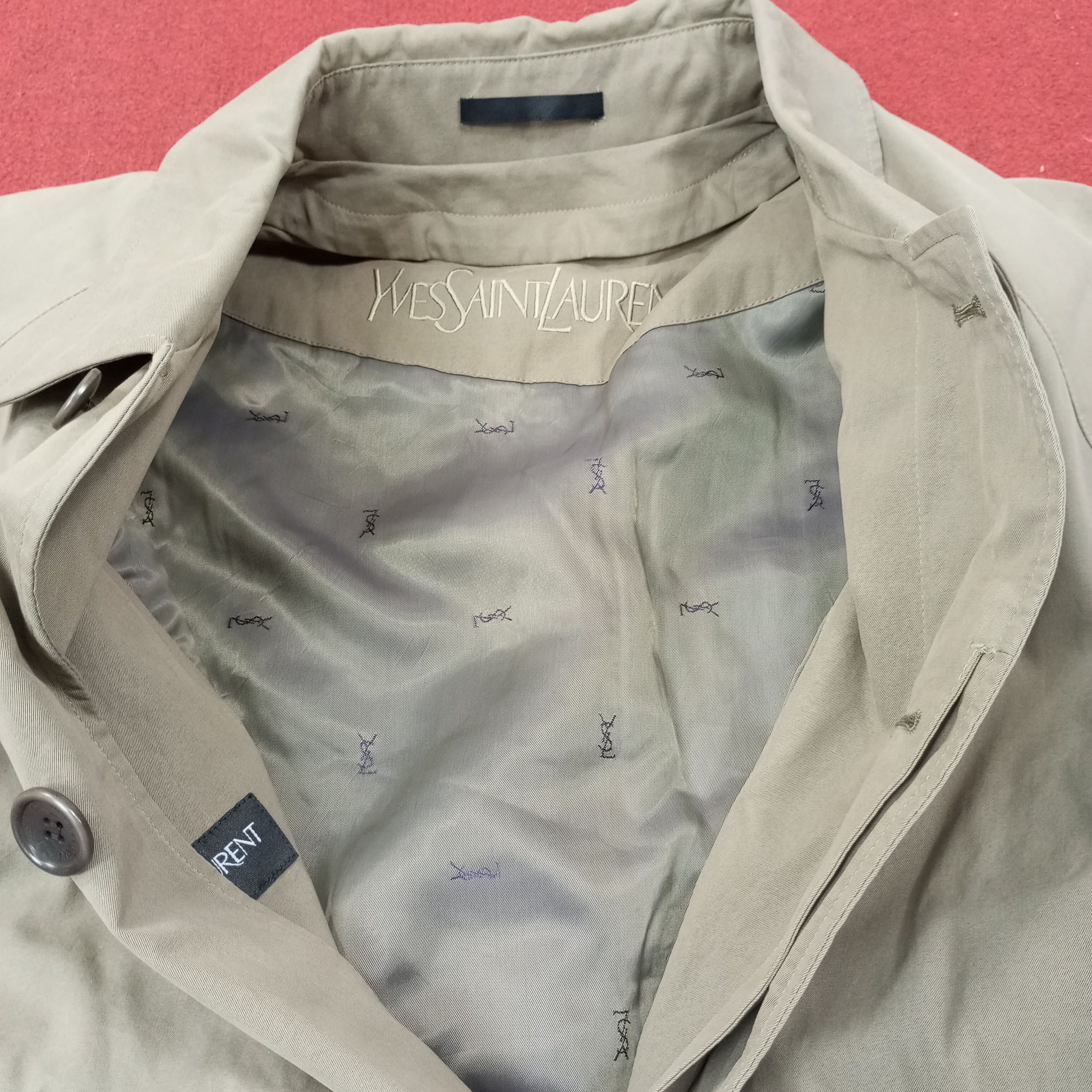 Yves Saint Laurent Yves Saint Laurent Fashion Brand Trench Jacket c250n8 Size US L / EU 52-54 / 3 - 7 Thumbnail
