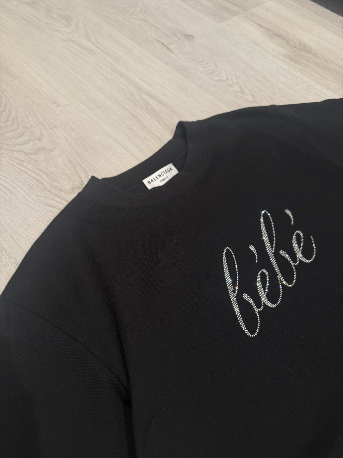 Balenciaga f/w 2021 bebe rhinestone tee!! Size US M / EU 48-50 / 2 - 3 Thumbnail
