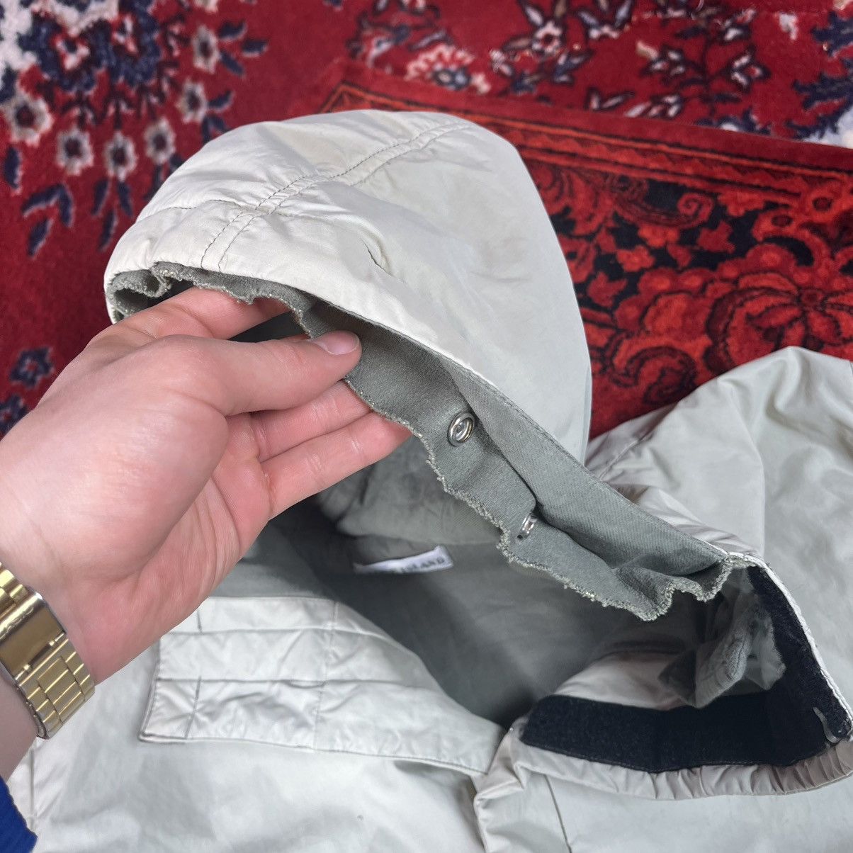 Stone Island Vintage Gorpcore Stone Island Hooded Jacket Nylon Light Grey Size US XL / EU 56 / 4 - 13 Thumbnail