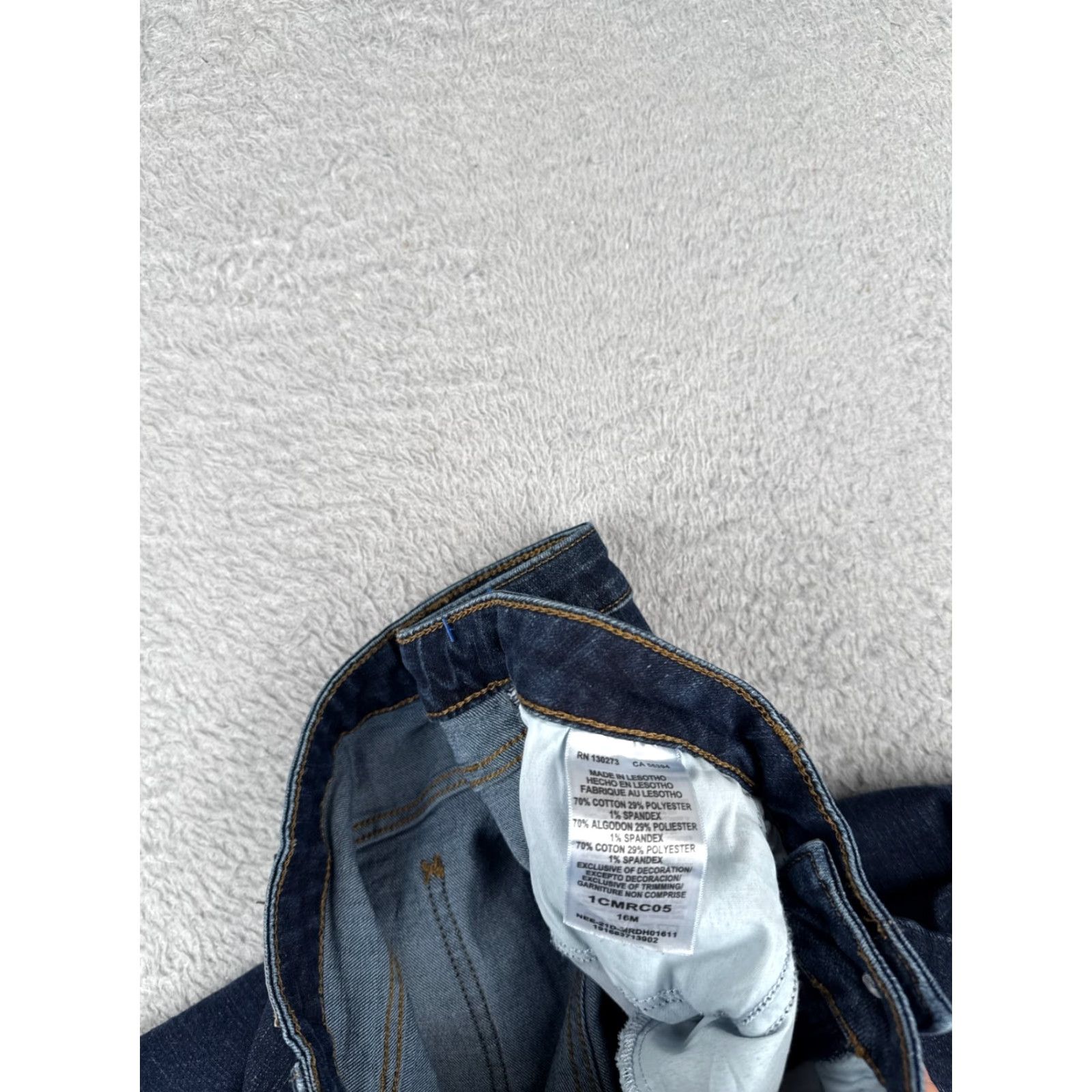 Lee Lee Women's Jeans Capri Medium Wash Blue Cotton Blend 16 Regular Fit Retro 2010s Size 38" / US 16 / IT 52 - 7 Thumbnail