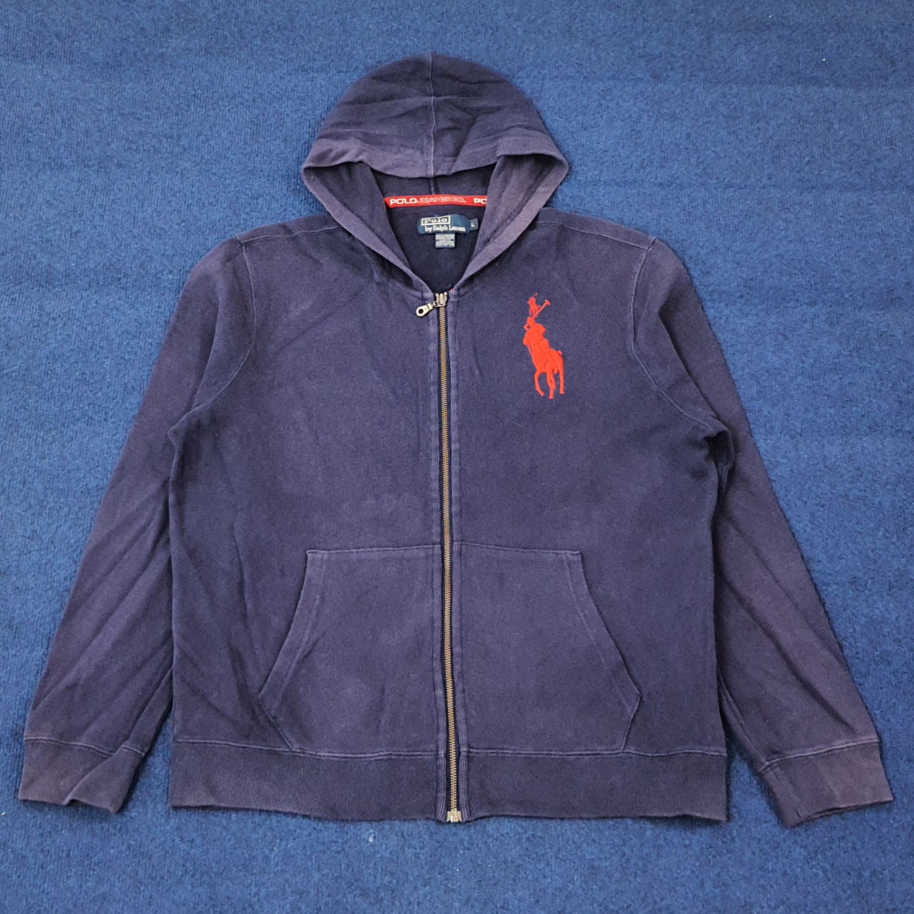 Polo Ralph Lauren Vintage POLO by Ralph Lauren Zipper Hoodies C253N18 Size US L / EU 52-54 / 3 - 1 Thumbnail
