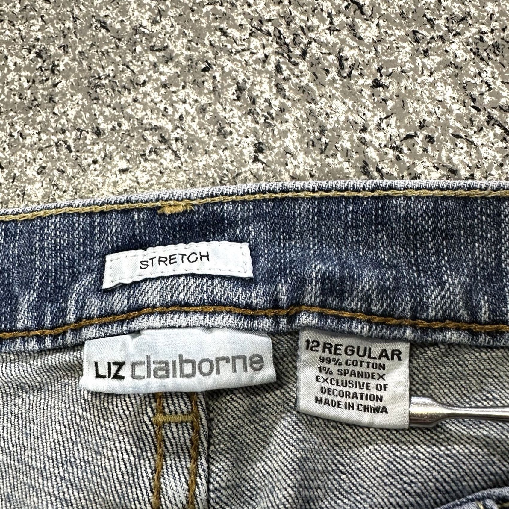 Liz Claiborne Liz Claiborne Jeans Womens 12 Regular 32x30 Mid Rise Straight Stretch Denim Size 30" / US 8 / IT 44 - 5 Thumbnail