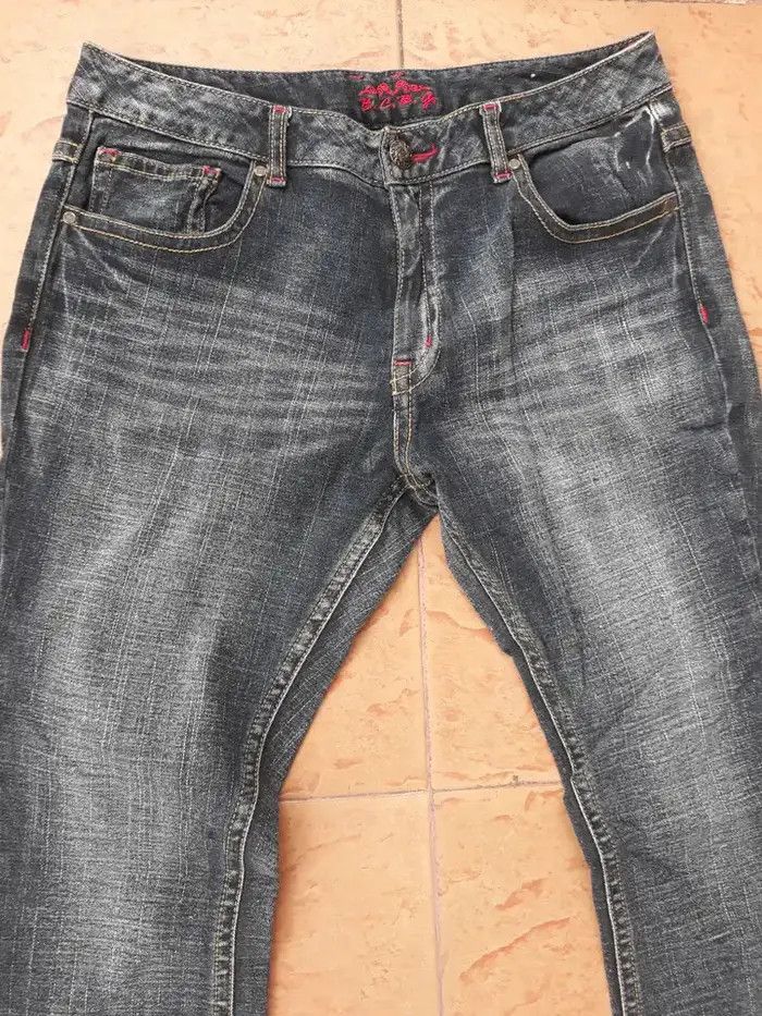 Japanese Brand 💥FINAL DROP💥FLARED 💥DENIM B.C.B.g SKULL BOOT CUT DENIM Size US 34 / EU 50 - 6 Thumbnail