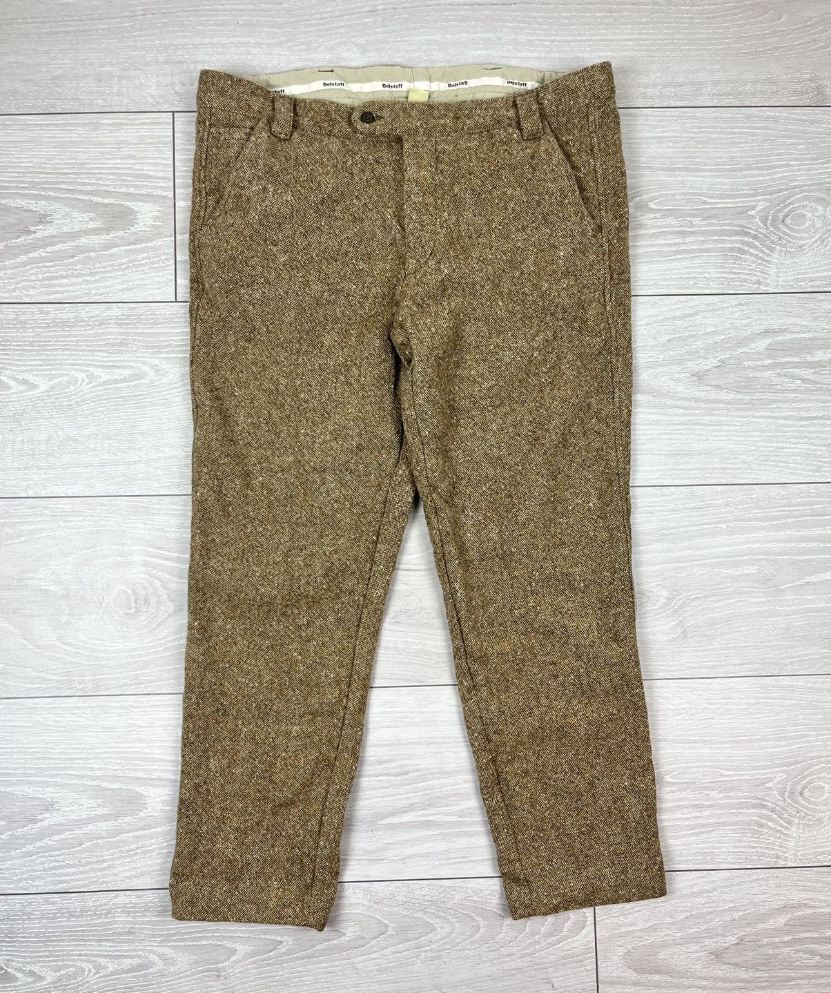 Belstaff Belstaff Black Prince Wool Tweed Moto Pants Size US 38 / EU 54 - 1 Thumbnail