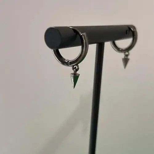 Other Tiny Geometric Triangle Cone Dangle Drop Earrings for Men Size ONE SIZE - 4 Thumbnail