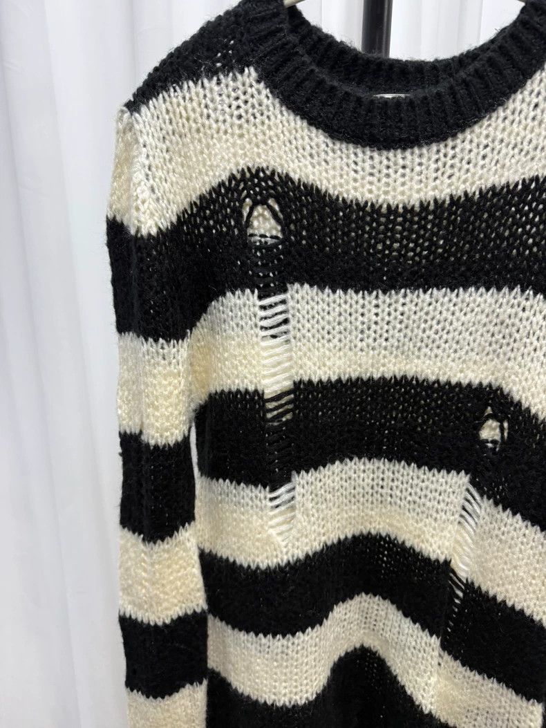 Ann Demeulemeester Ann demeulemeester Destroy the striped sweater 2503-Nextarr Size US XXS / EU 40 - 6 Thumbnail