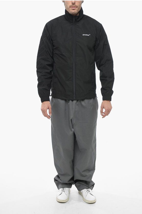 Off-White o1y0225 Logo Jacket in Black Size US XS / EU 42 / 0 - 5 Thumbnail