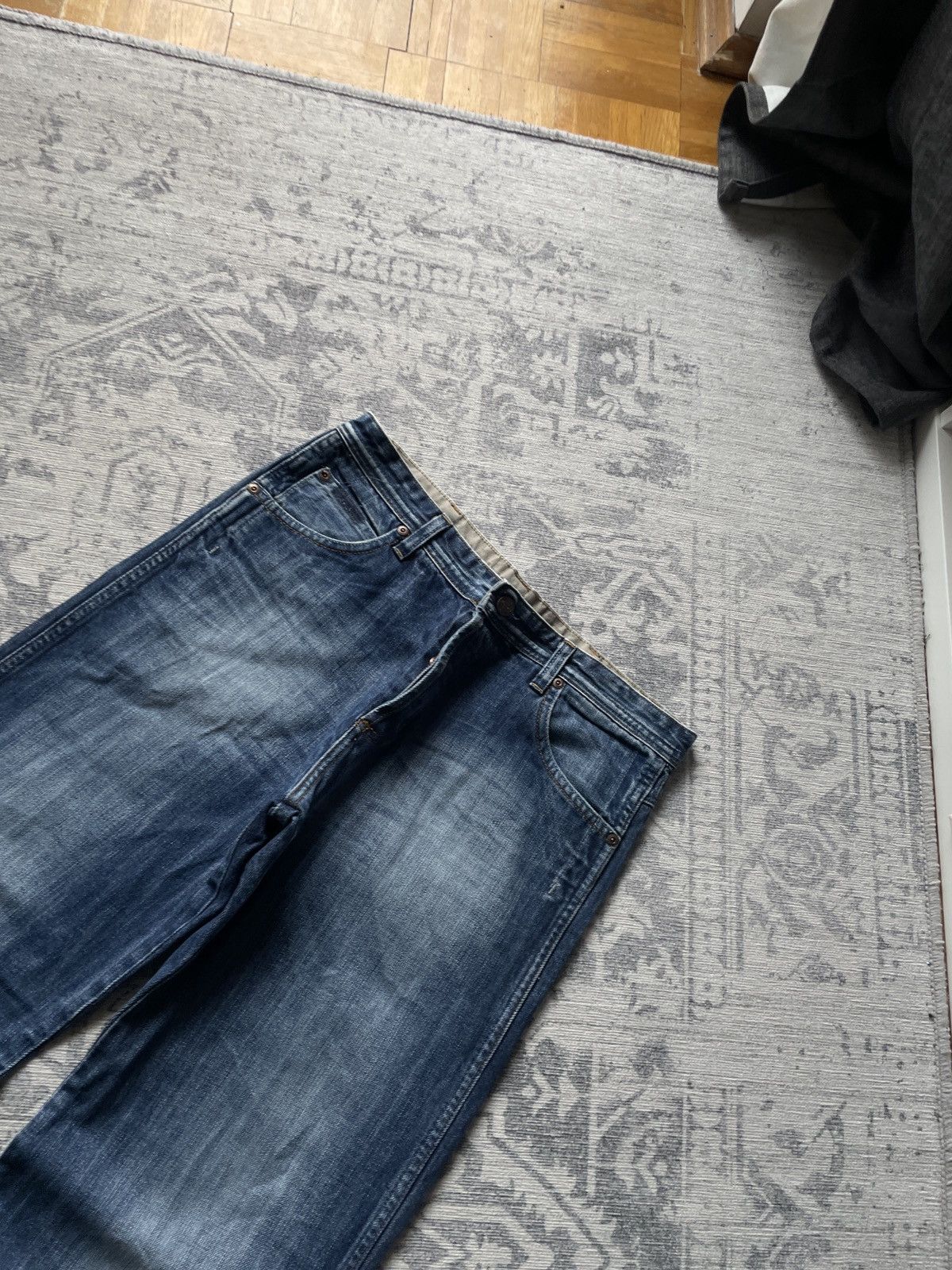 Vintage Vintage Avant Garde Baggy Jeans Faded Japanese Wide Y2K Wash Size US 30 / EU 46 - 4 Thumbnail