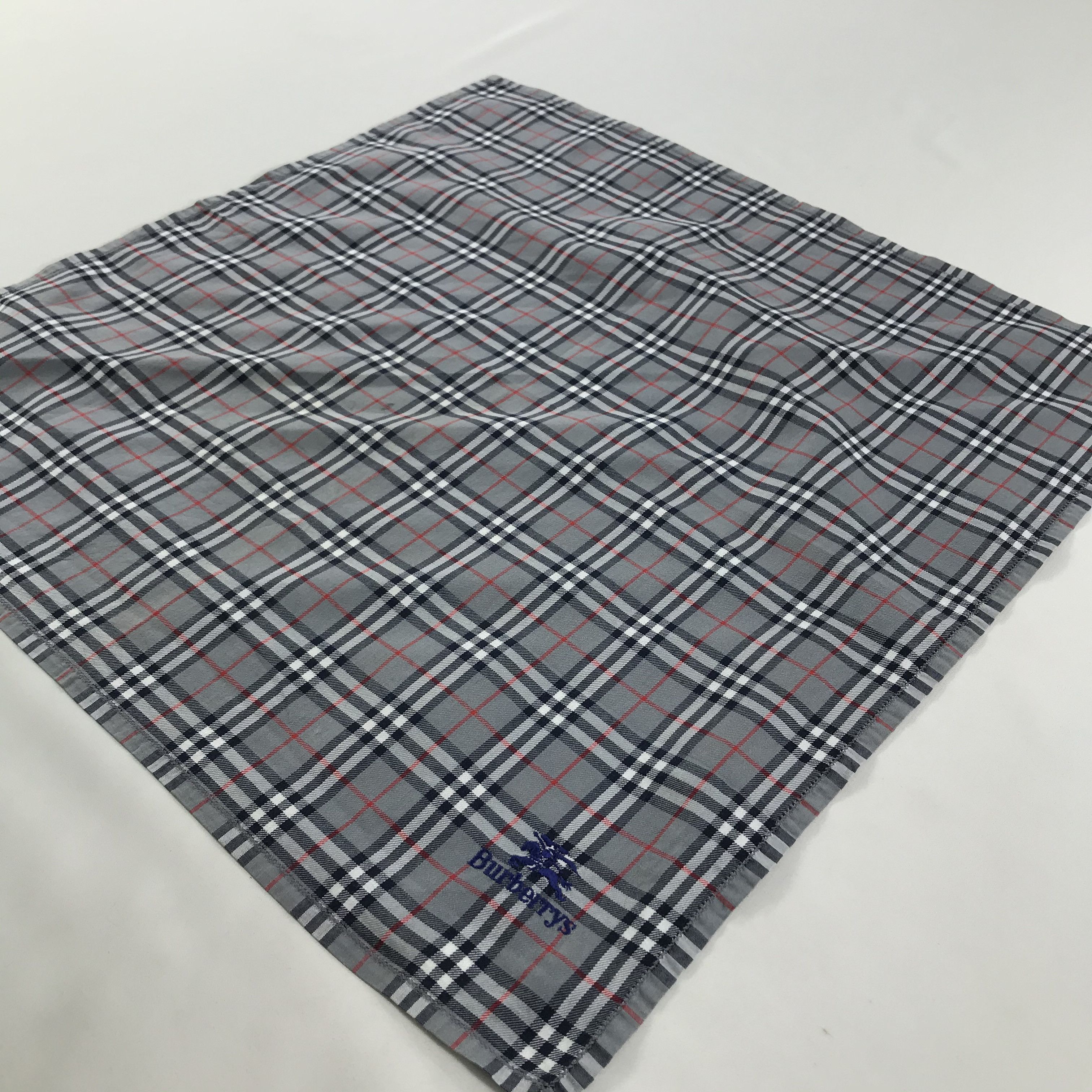 Burberry × Vintage Burberry Bandana / Handkerchief / Neckerchief - S1347 Size ONE SIZE - 2 Thumbnail