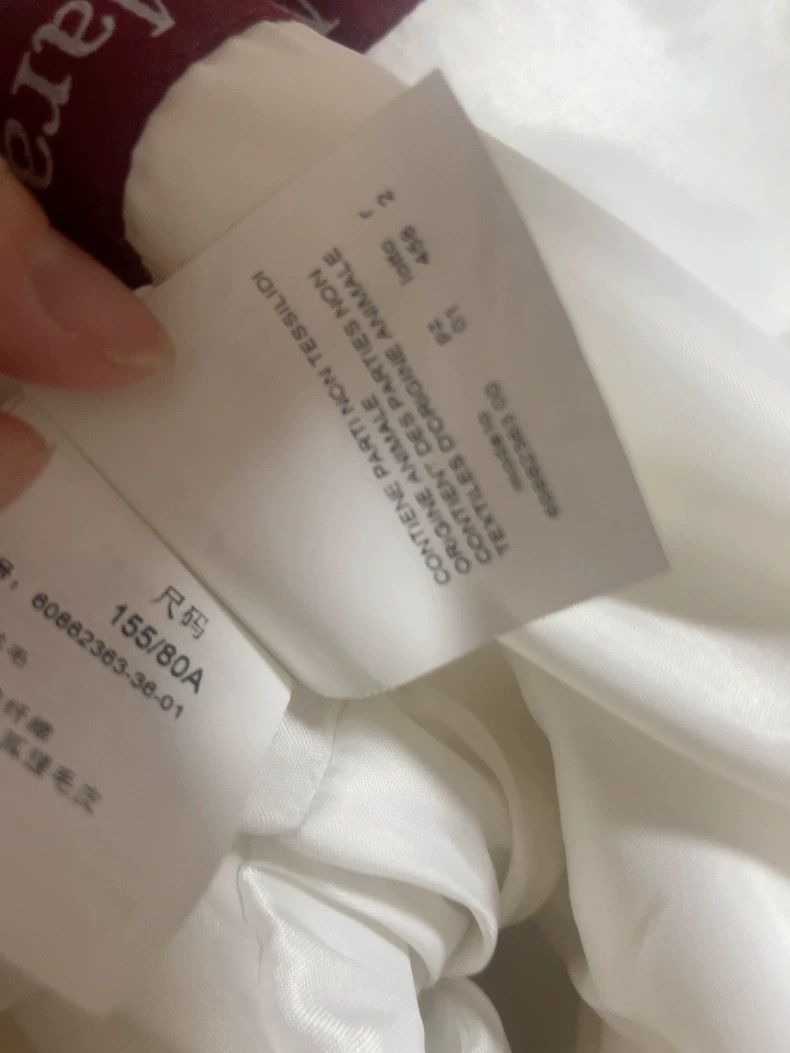 Max Mara Max Mara Studio white coat with fur collar Size S / US 4 / IT 40 - 8 Thumbnail