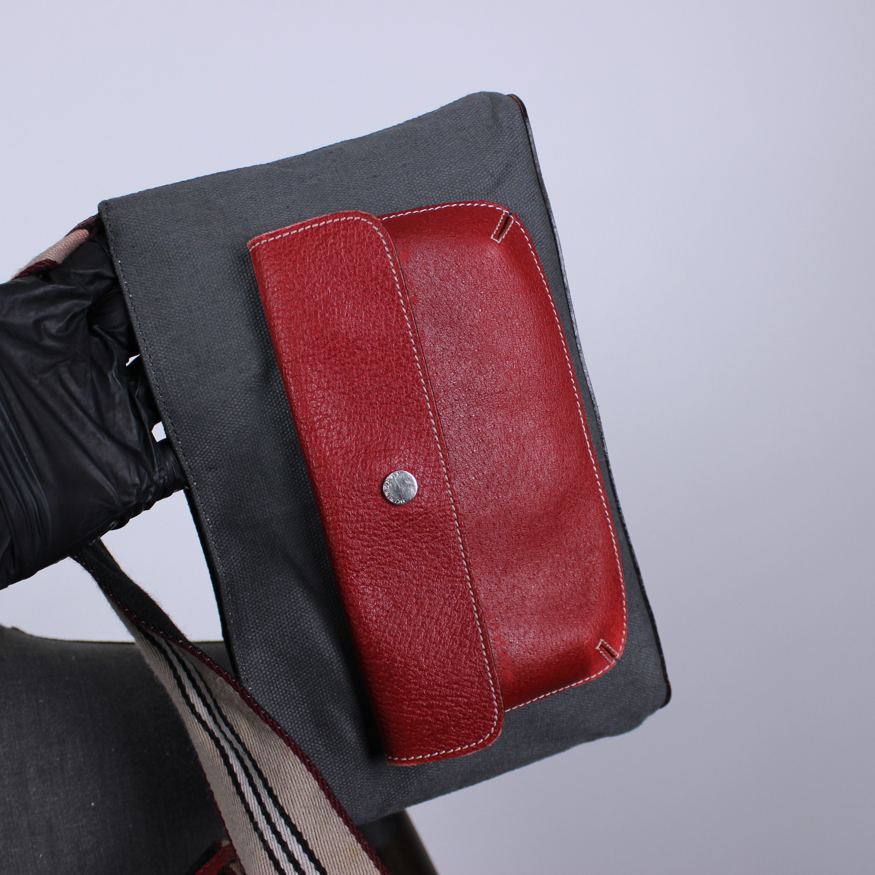 Burberry Burberry shoulders bag leather red gray nova one size Size ONE SIZE - 10 Thumbnail