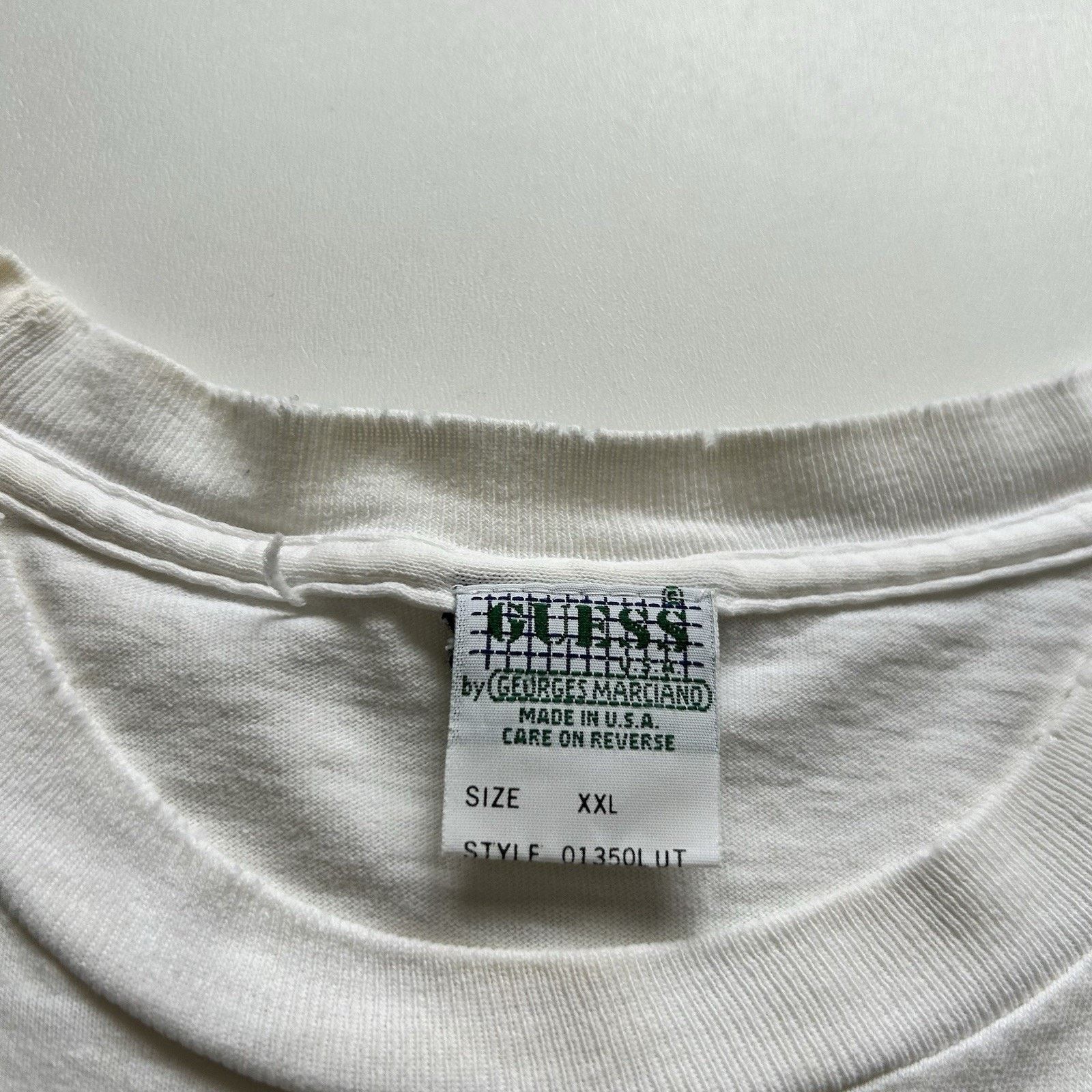 Guess Vintage 90s Guess T Shirt XXL Single Stitch Made In USA Rare Size US XXL / EU 58 / 5 - 3 Thumbnail