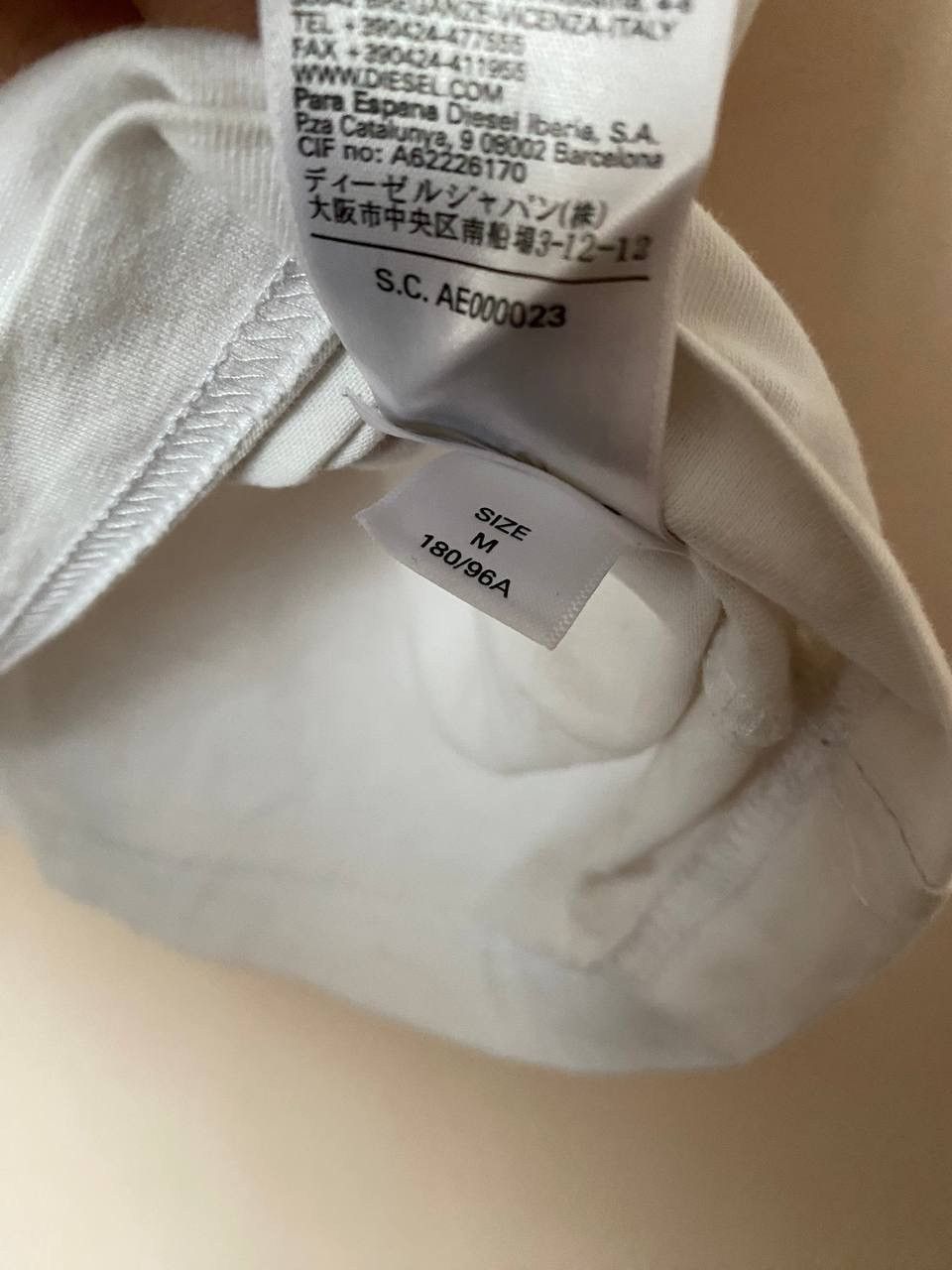 Diesel × Diesel Black Gold × Vintage 🔥 Diesel Industries T-Diego Graphic Logo White Graphic Front Size US M / EU 48-50 / 2 - 6 Thumbnail