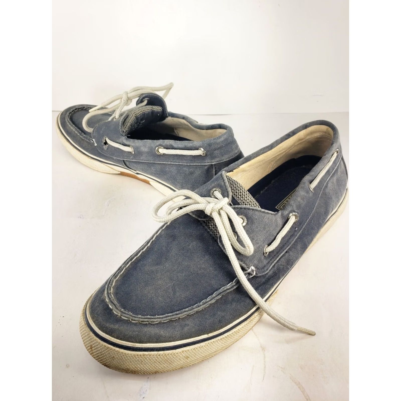 Sperry Sperry Top Sider Halyard Two Eye Blue Denim Boat Shoes Mens 10.5 M Casual Leatherless? (note) Size US L / EU 52-54 / 3 - 2 Thumbnail