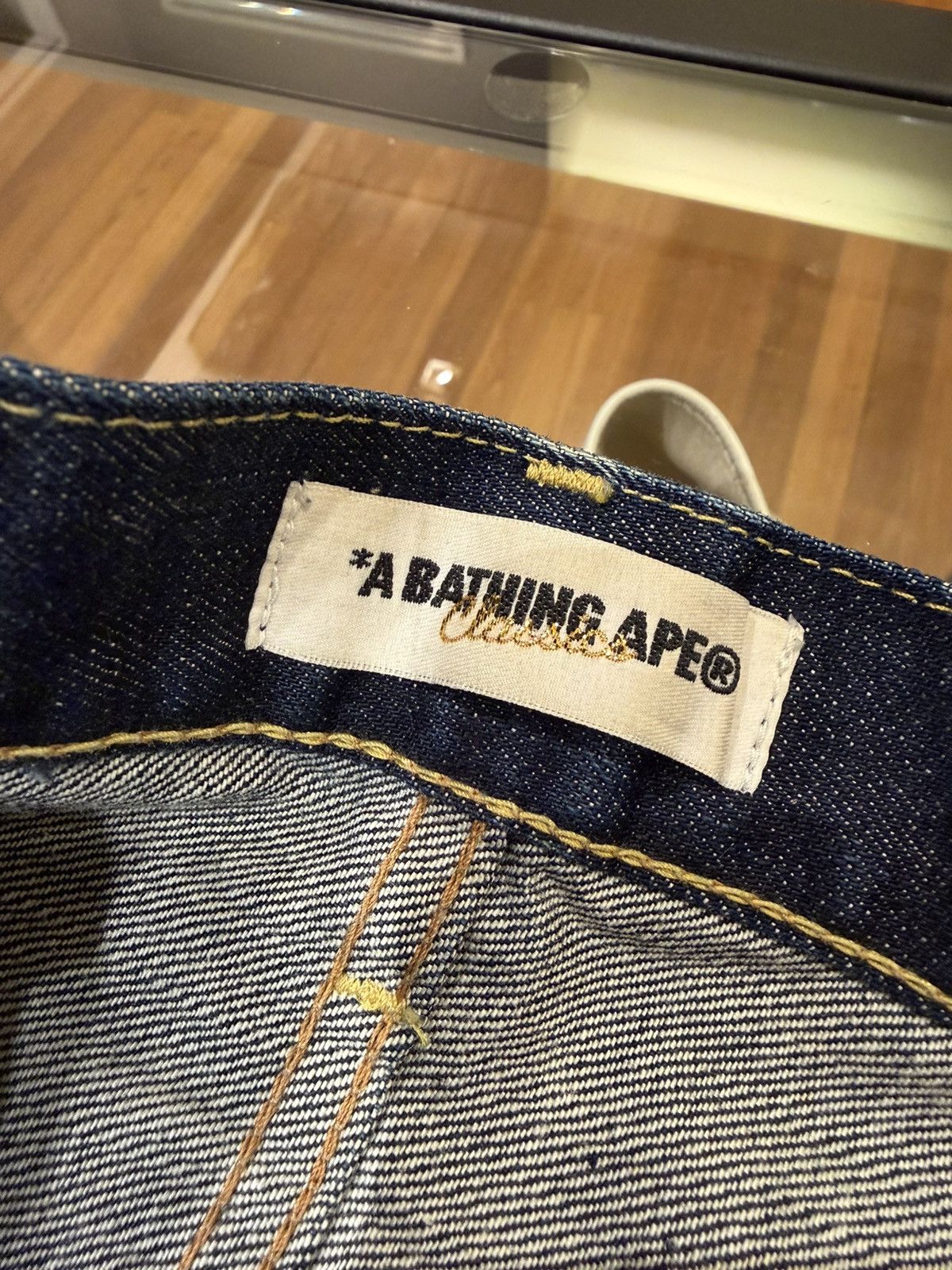 Bape Bape Embroidered Selvedge Denim Jeans Size US 34 / EU 50 - 3 Thumbnail