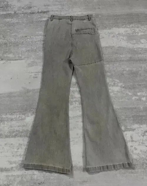 VIBE Distressed Washed Flared Jeans Size US 36 / EU 52 - 3 Thumbnail
