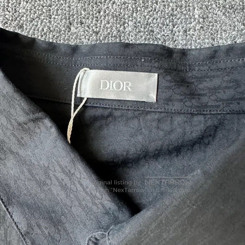 Dior Dior Size45 Dark pattern full print black shirt Size US S / EU 44-46 / 1 - 3 Thumbnail