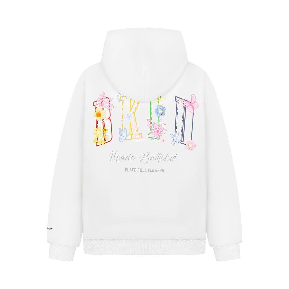 Vintage Men's casual butterfly flower lettering loose hoodie Size US M / EU 48-50 / 2 - 1 Thumbnail