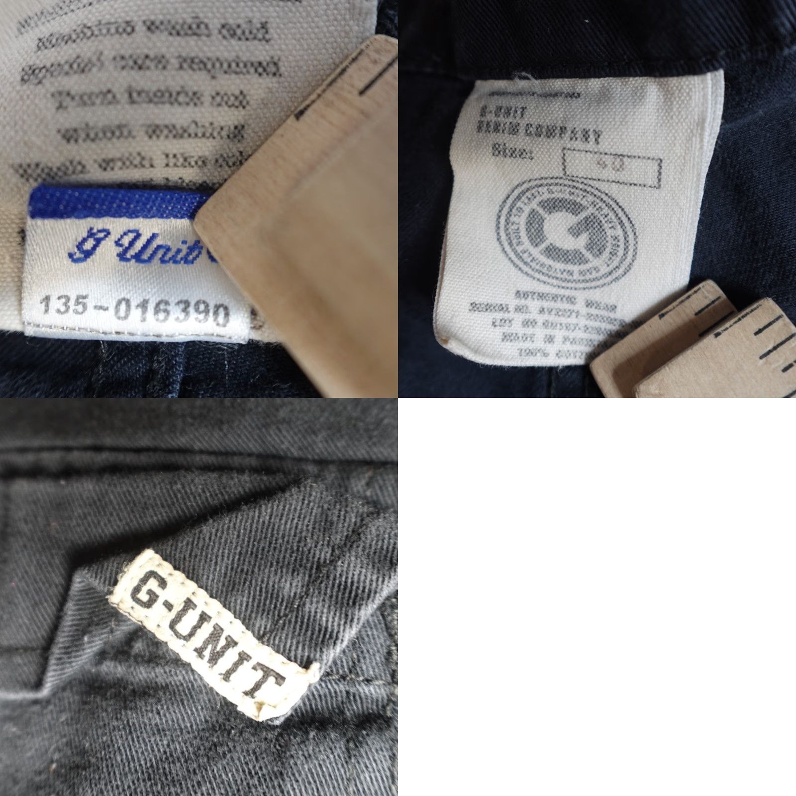 Nike VINTAGE G-UNIT Shorts Men 40 Black Cargo Solid 100% Cotton Drawstring Casual Size US 40 / EU 56 - 9 Thumbnail