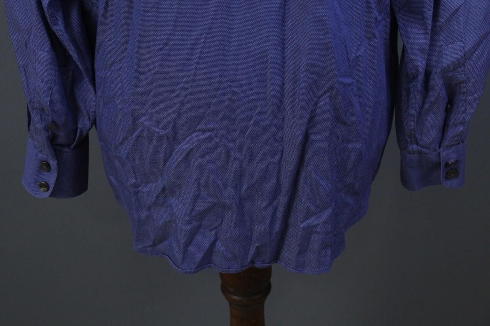 Versace Versace Blue Cotton Collared Formal Dress Shirt Size 39 Size 38R - 10 Thumbnail