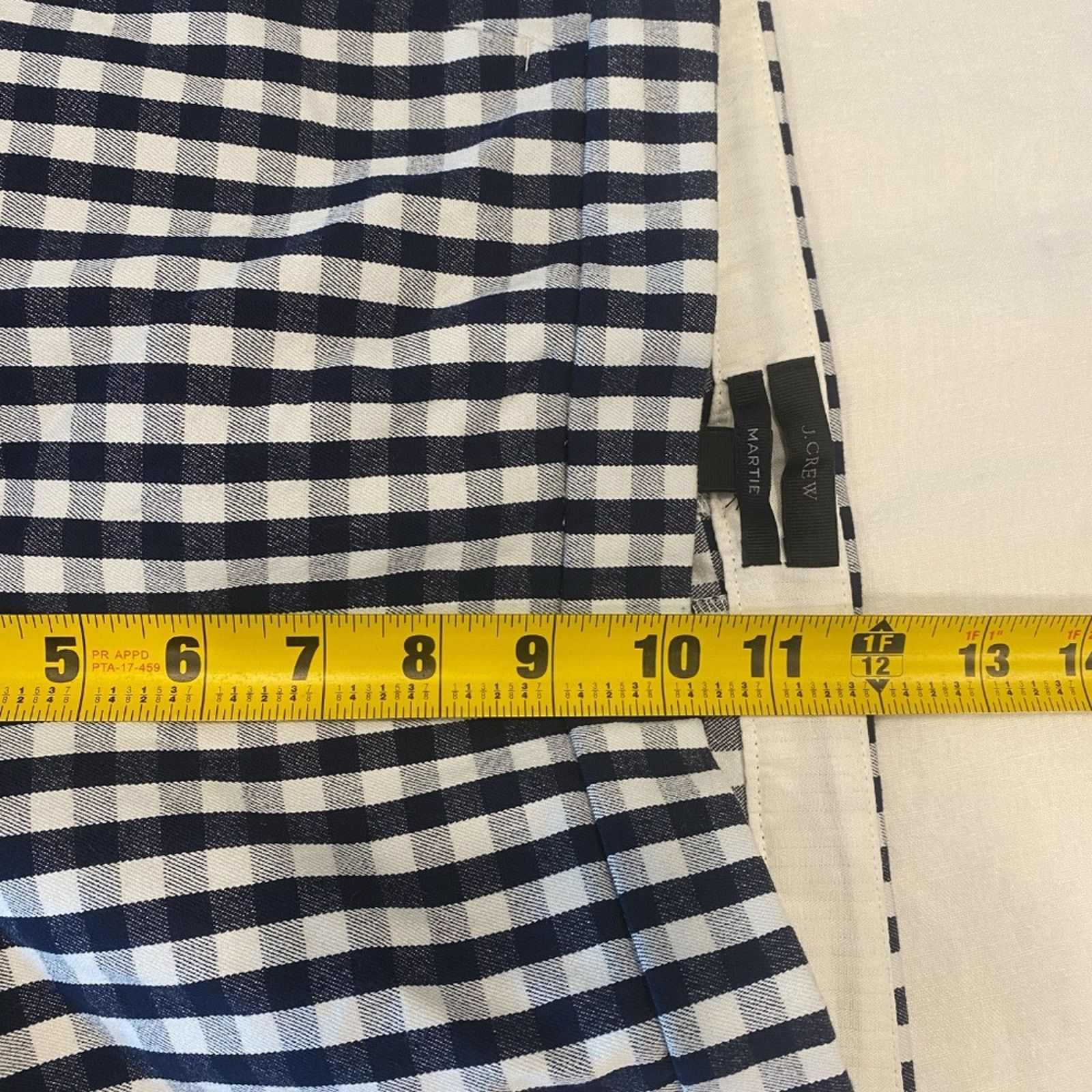 J.Crew J. Crew Women's Martie Side Zip Checkered Pants - 4T Size 27" / US 4 / IT 40 - 7 Thumbnail
