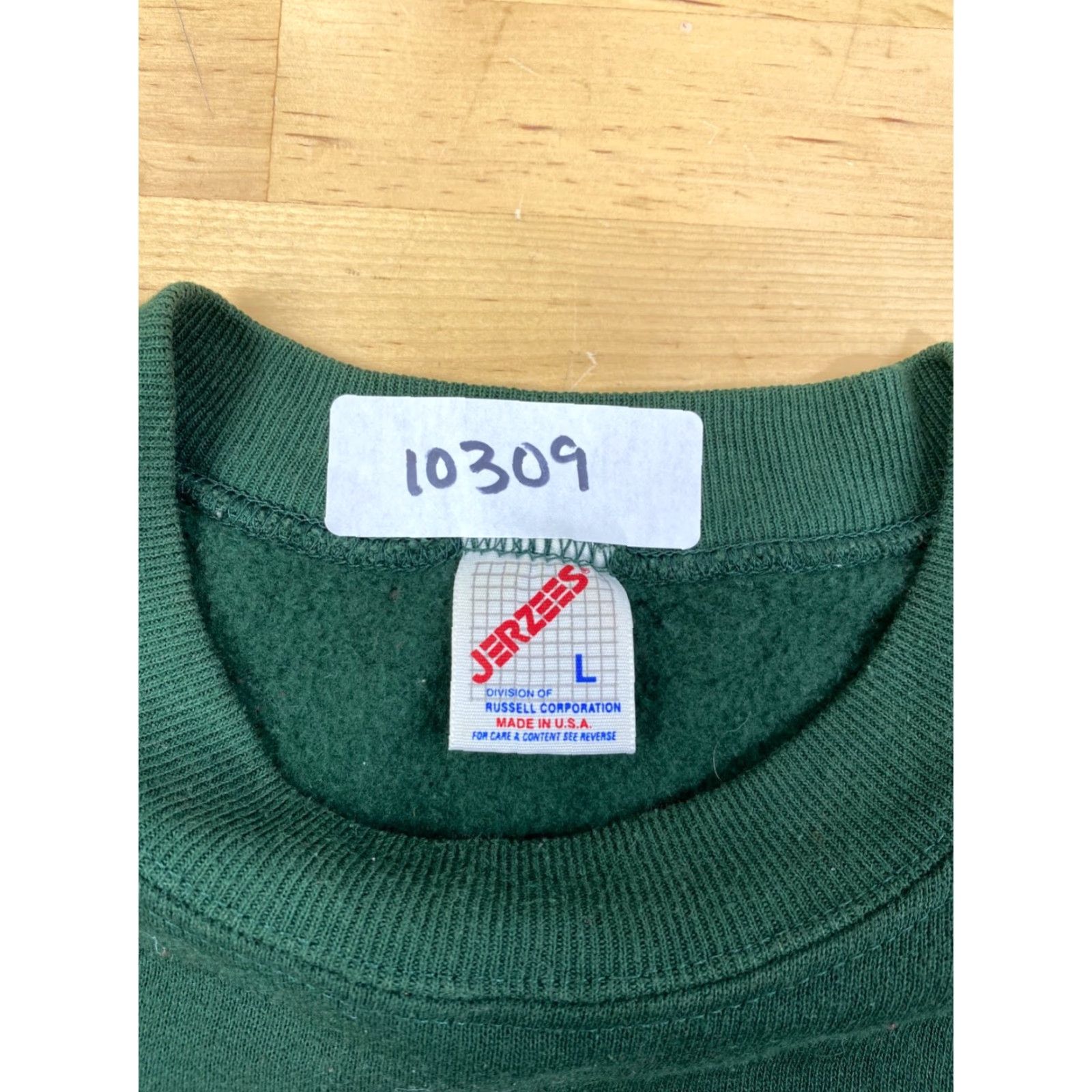 Jerzees Jerzees Christmas Sweatshirt Mens L Green USA Santa SleighReindeer 10309 Size US M / EU 48-50 / 2 - 3 Thumbnail