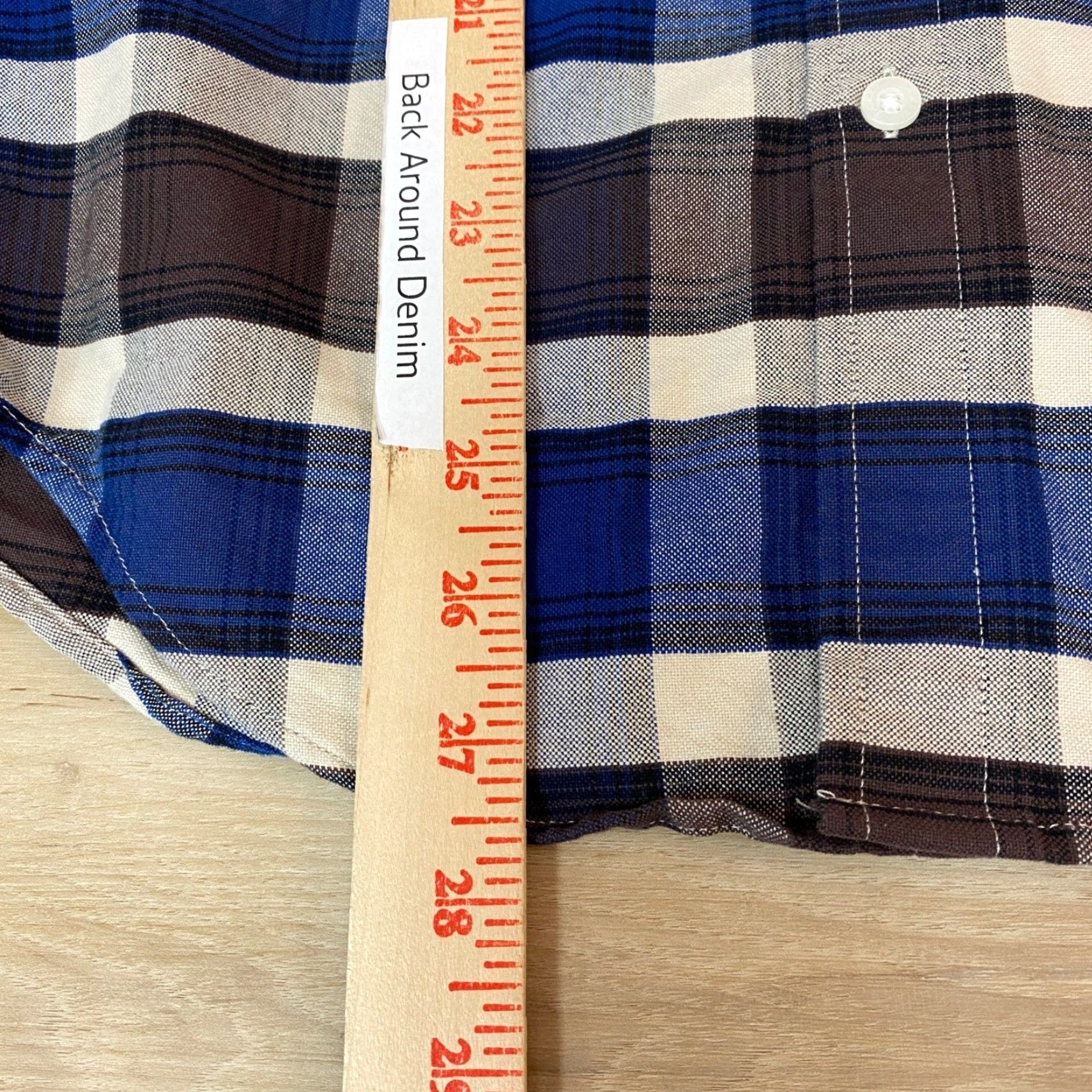 J.Crew J.Crew Oxford Shirt Mens XS Slim Fit Blue Brown Plaid Button Down Casual Shirt Size US XS / EU 42 / 0 - 6 Thumbnail