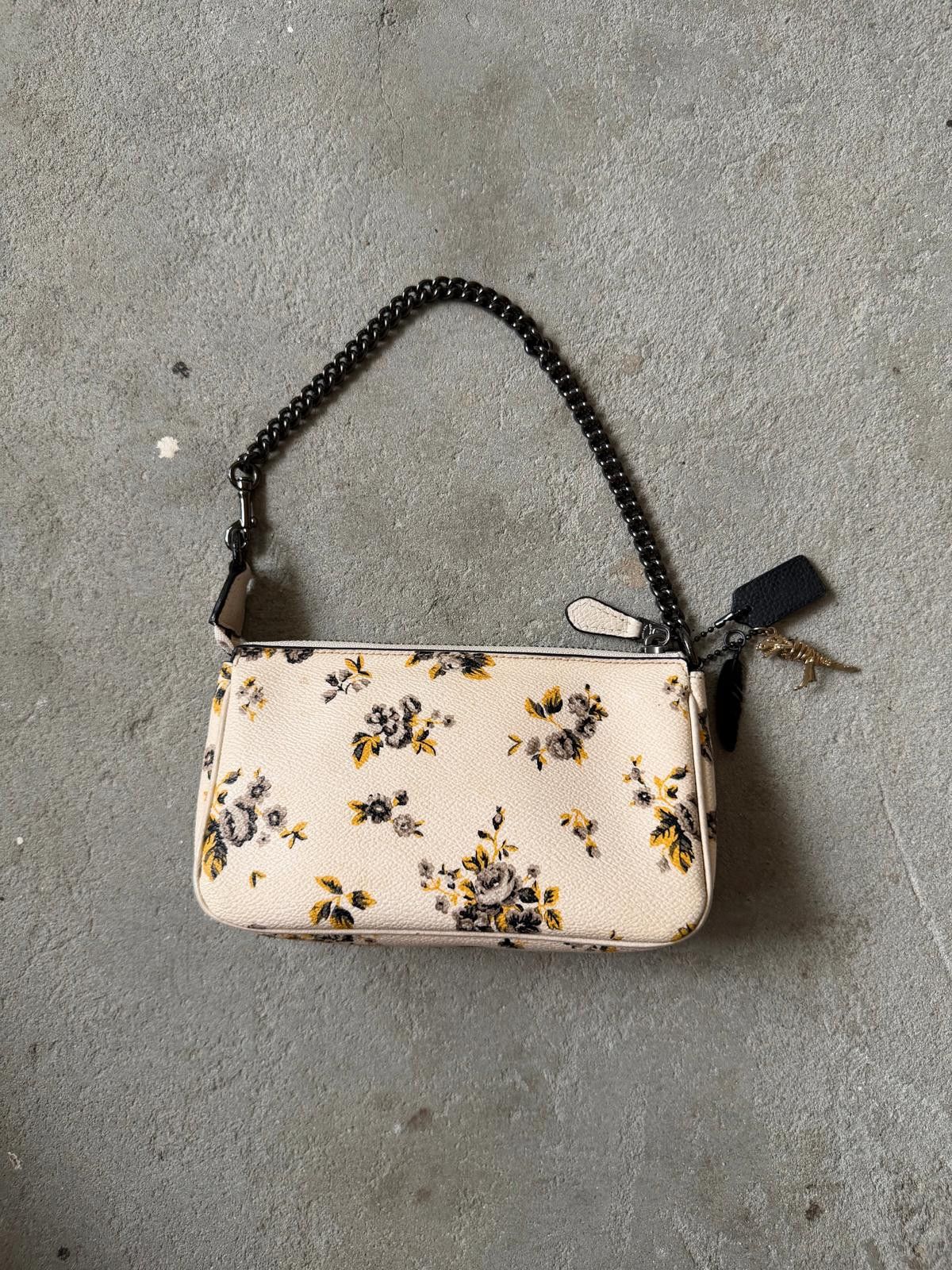 Coach Coach Nolita 19 Floral Shoulder Bag White/Yellow Size ONE SIZE - 7 Thumbnail
