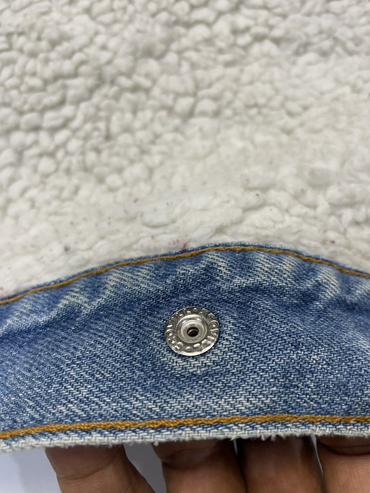 Levi's 90's Levi’s Sherpa Vintage Denim Jacket White Tag Size US M / EU 48-50 / 2 - 8 Thumbnail