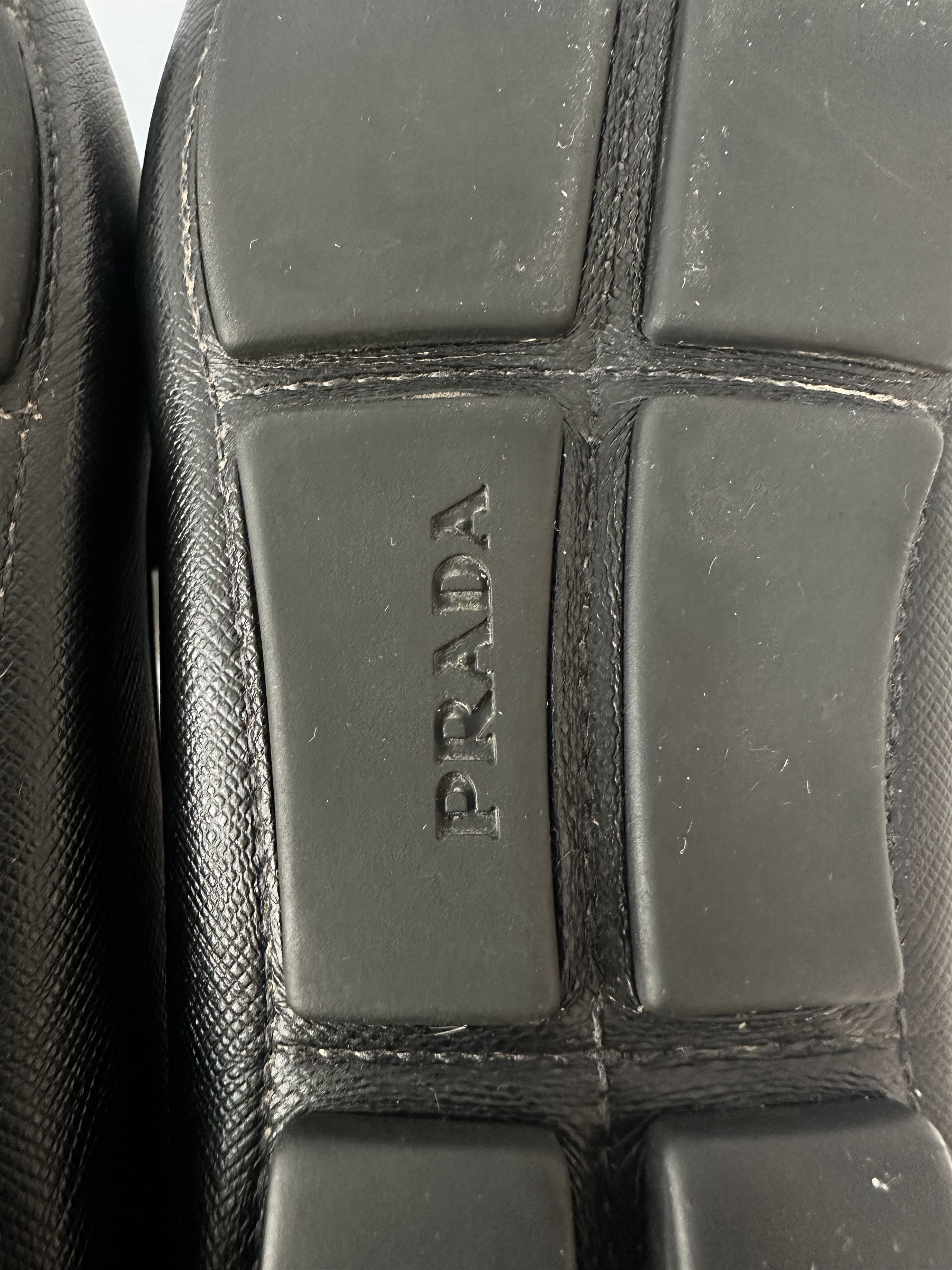 Prada Prada Black Leather Slip On Loafers Size 11 US Size US 11 / EU 44 - 7 Thumbnail