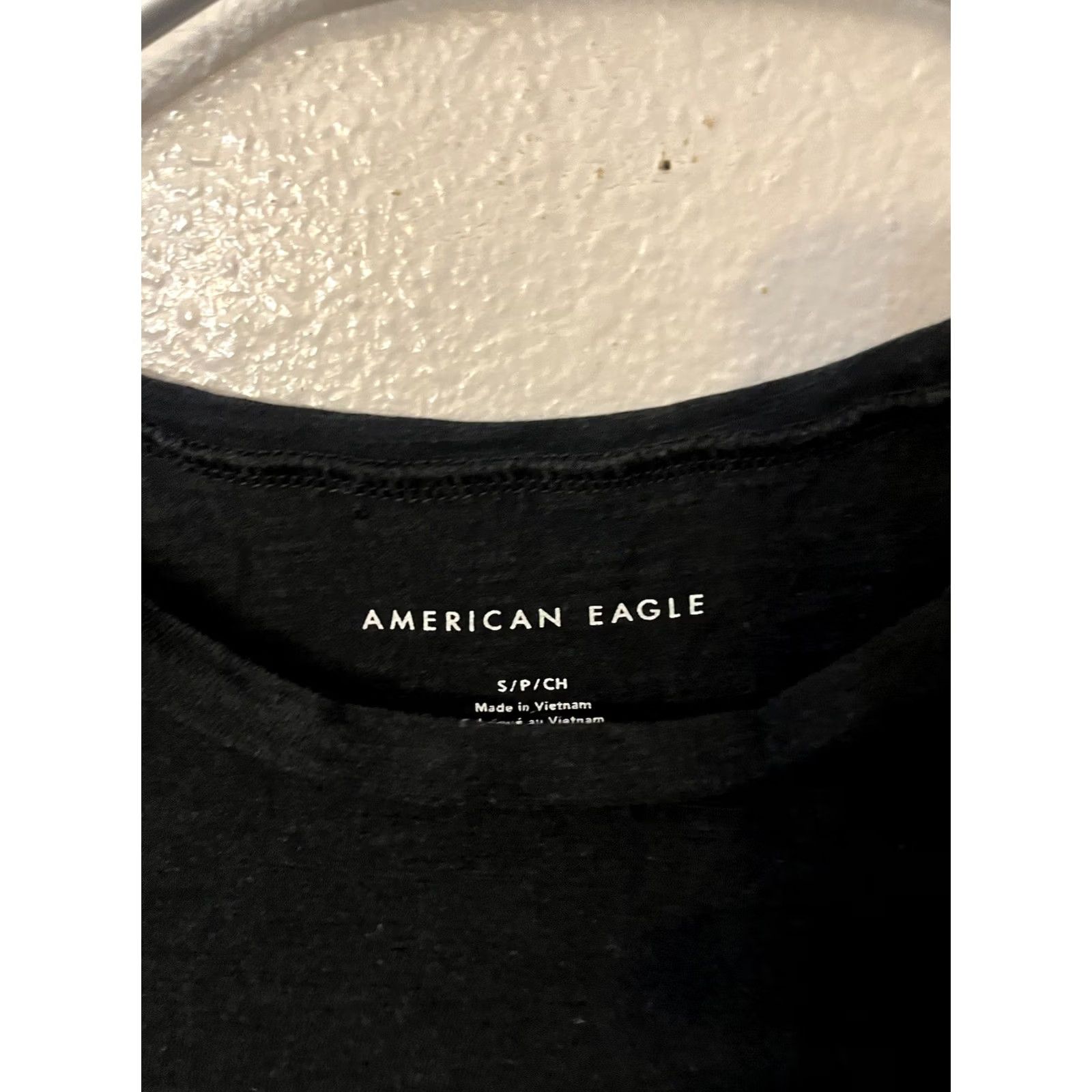 American Eagle Outfitters American Eagle Women S Solid Black Shirt - Pre-owned Size S / US 4 / IT 40 - 2 Thumbnail
