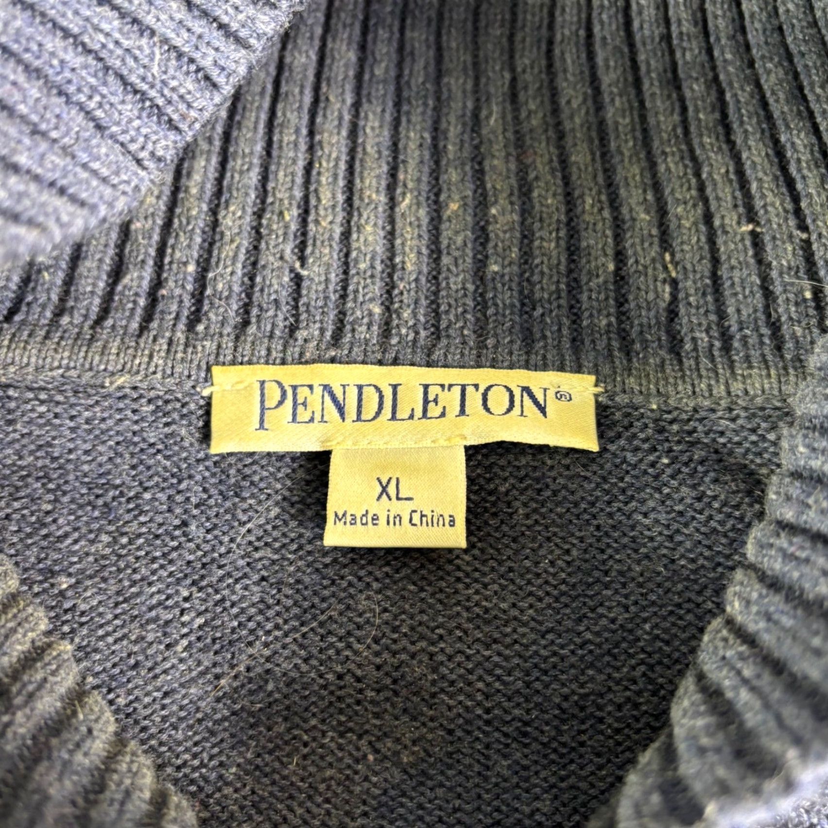 Pendleton VINTAGE Pendleton Geometric Wool Blend Sweater XL Blue Teal Orange Button Size XL / US 12-14 / IT 48-50 - 3 Thumbnail