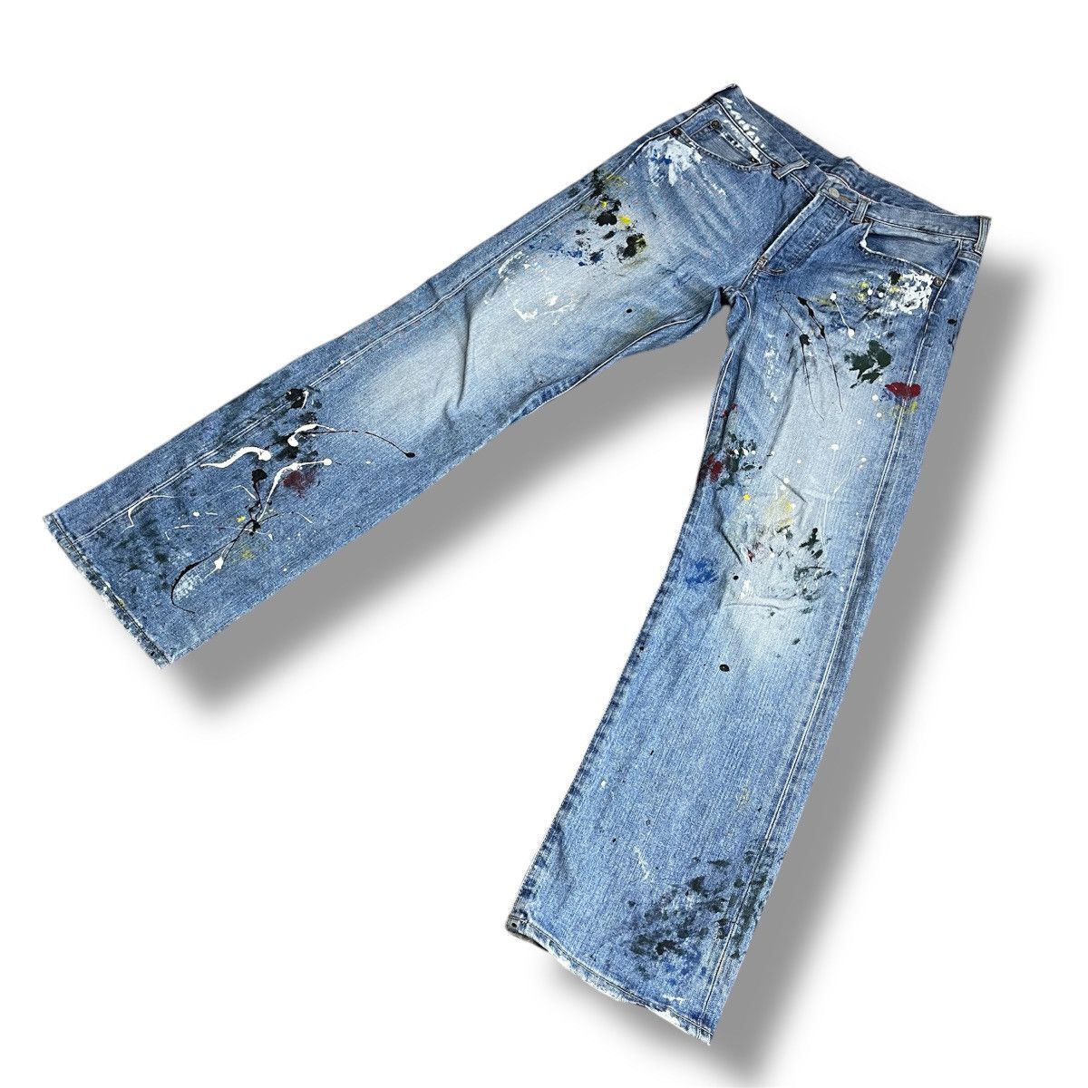 If Six Was Nine Painters Arts Soul Of Freedom Denim Japan Jeans Size US 30 / EU 46 - 1 Thumbnail