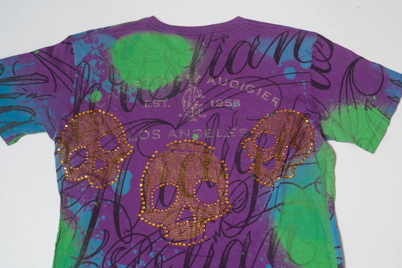 Christian Audigier Christian Audigier Heart Breaker Vintage Full-Print t-shirt Size US L / EU 52-54 / 3 - 10 Thumbnail
