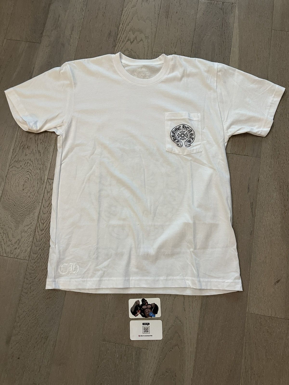 Chrome Hearts Chrome Hearts St. Barths Exclusive Horseshoe T-Shirt White Size US M / EU 48-50 / 2 - 2 Thumbnail