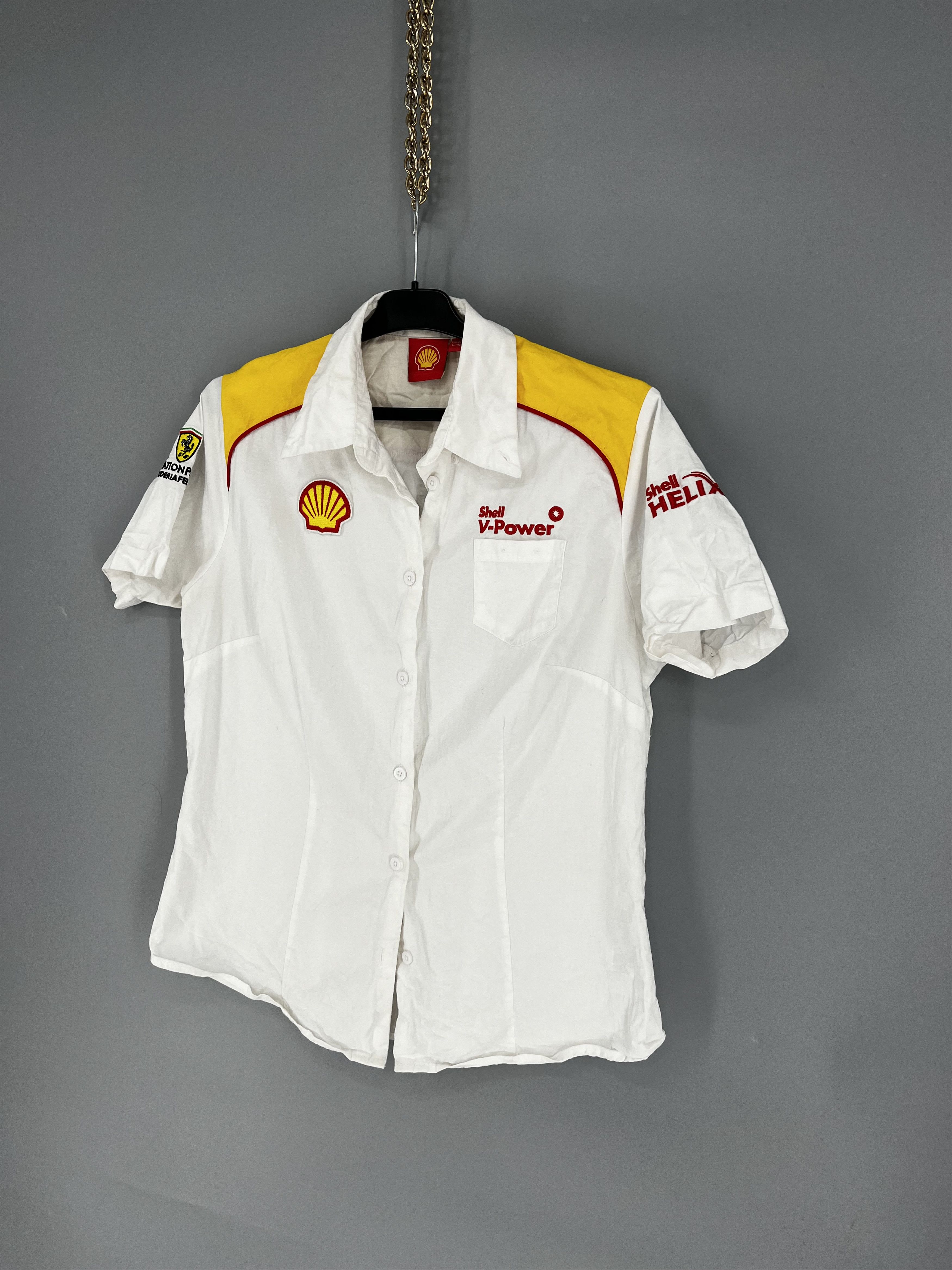 Formula 1 FERRARI T SHIRT JERSEY RACING FORMULA ONE SHELL OFFICIAL Size L / US 10 / IT 46 - 3 Thumbnail