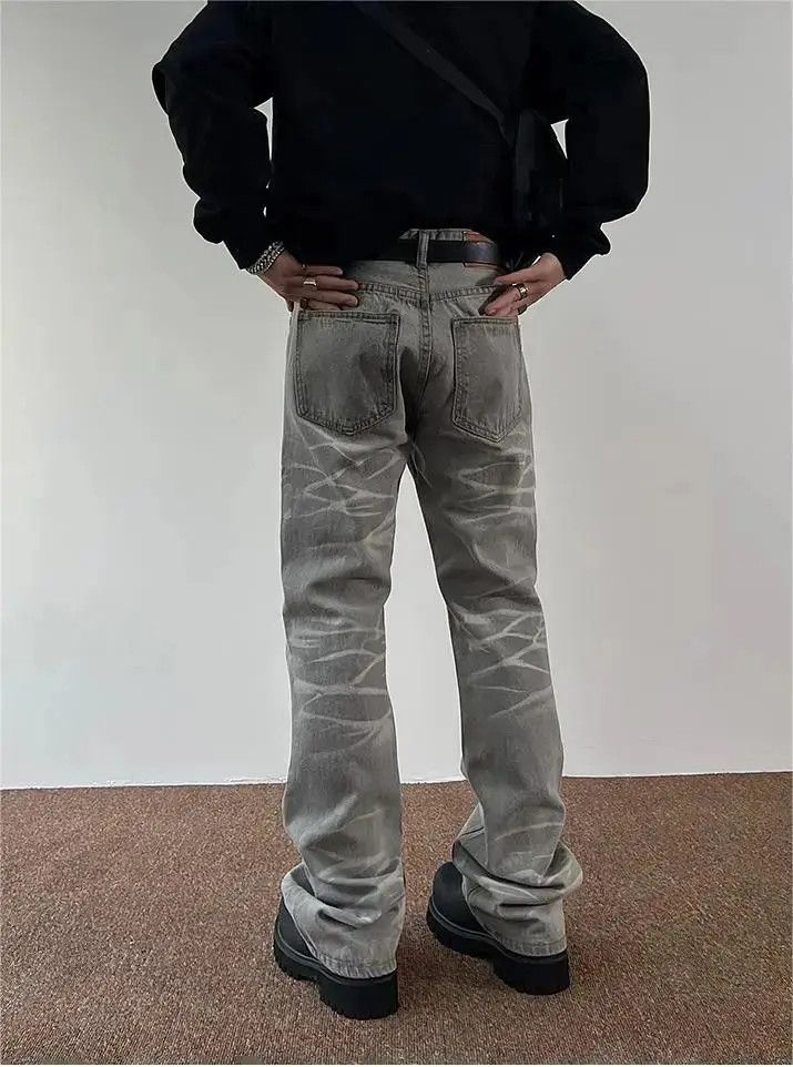 Japanese Brand × Jean Straight tube washed smoke grey jeans Size US 30 / EU 46 - 5 Thumbnail