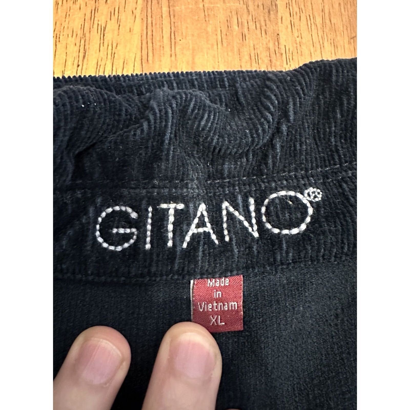 Vintage VINTAGE Gitano Women’s Corduroy Jacket XL Y2K Navy Blue Size XL / US 12-14 / IT 48-50 - 2 Thumbnail