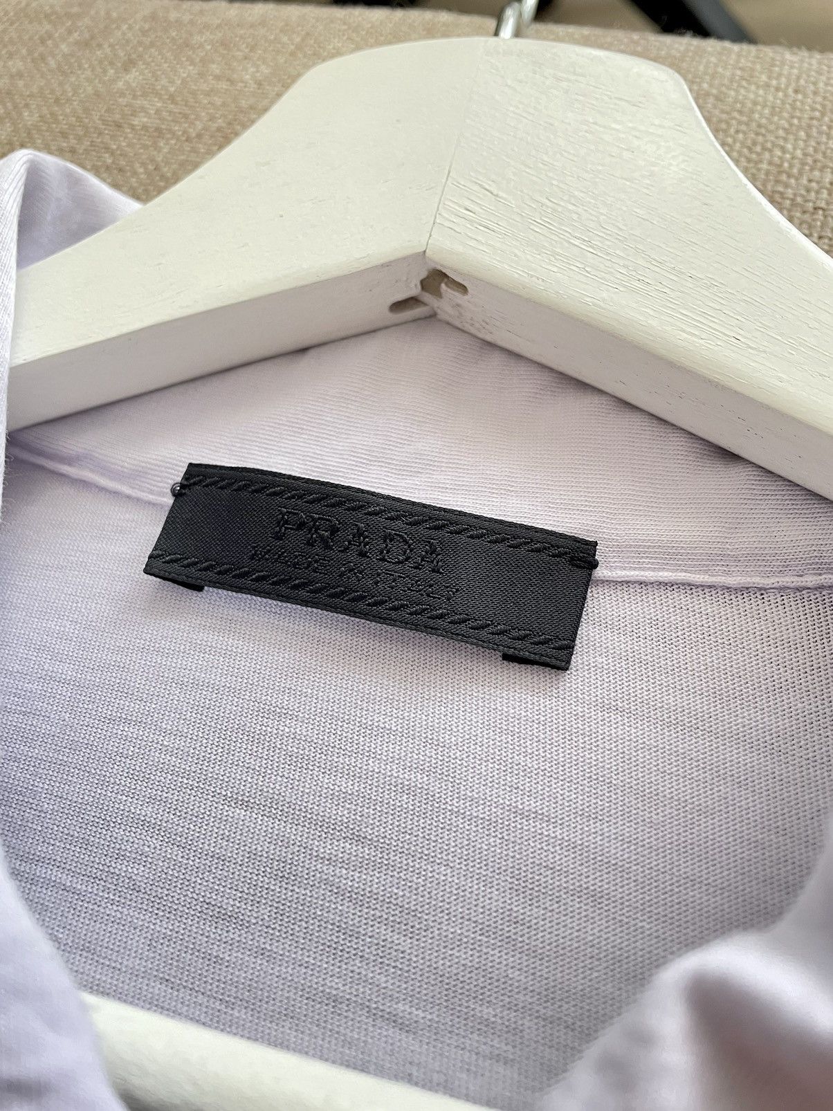 Prada Prada Vintage Lavender Orange/Black Logo Polo Shirt Size XL Size US XL / EU 56 / 4 - 7 Thumbnail