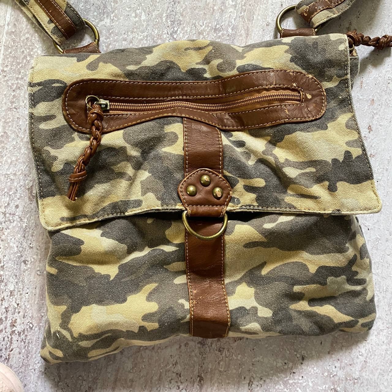 Japanese Brand VINTAGE Y2K DAVID JONES CAMO JAPANESE MILITARY CROSSBODY BAG Size ONE SIZE - 5 Thumbnail