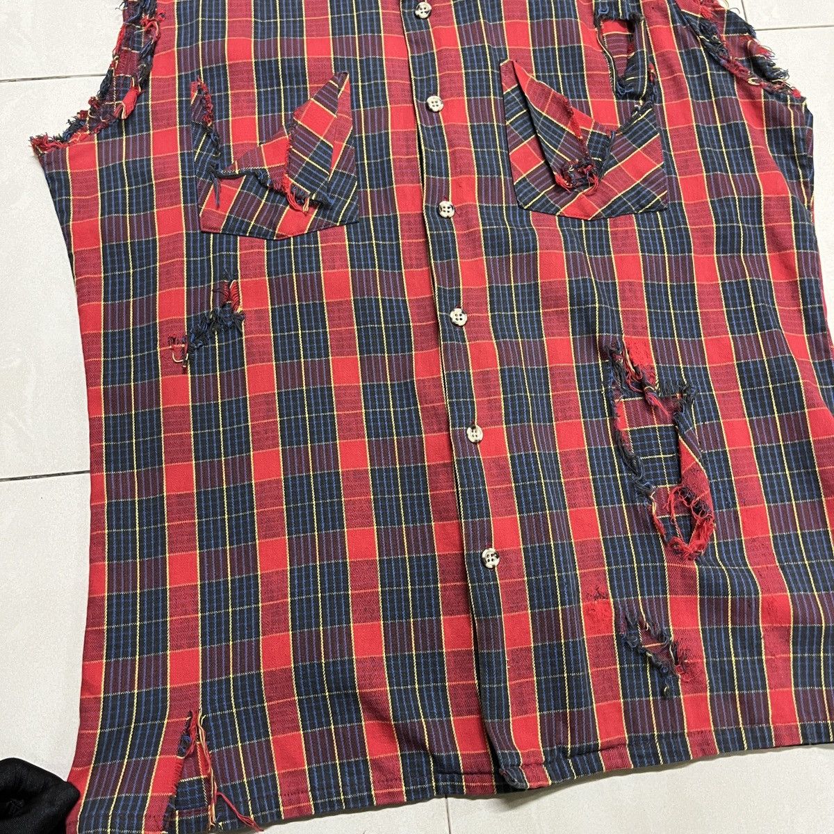 JCPenney Vintage Rare JC Penny Distressed Plaid Shirt Size US M / EU 48-50 / 2 - 3 Thumbnail